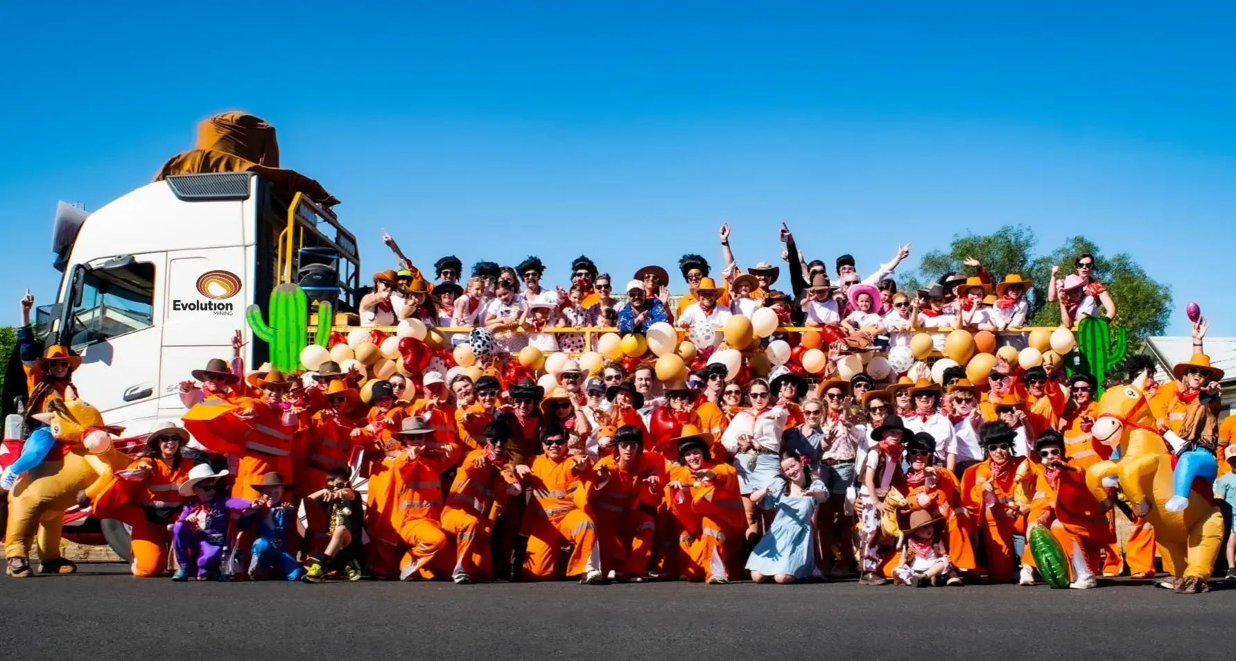 Hi-vis Elvii lead the way during street parade