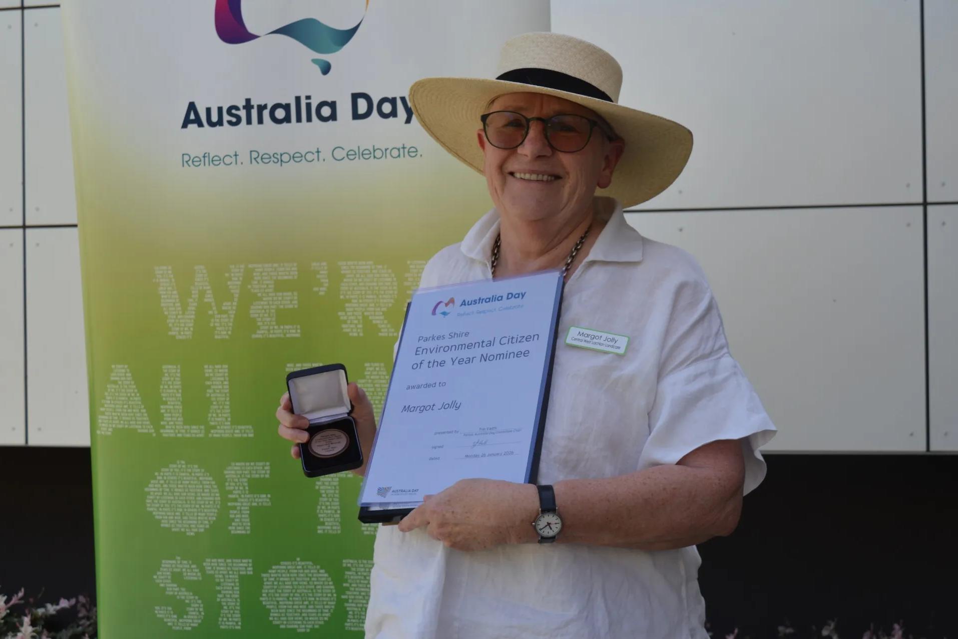 Commitment to environment earns Margot Australia Day honour