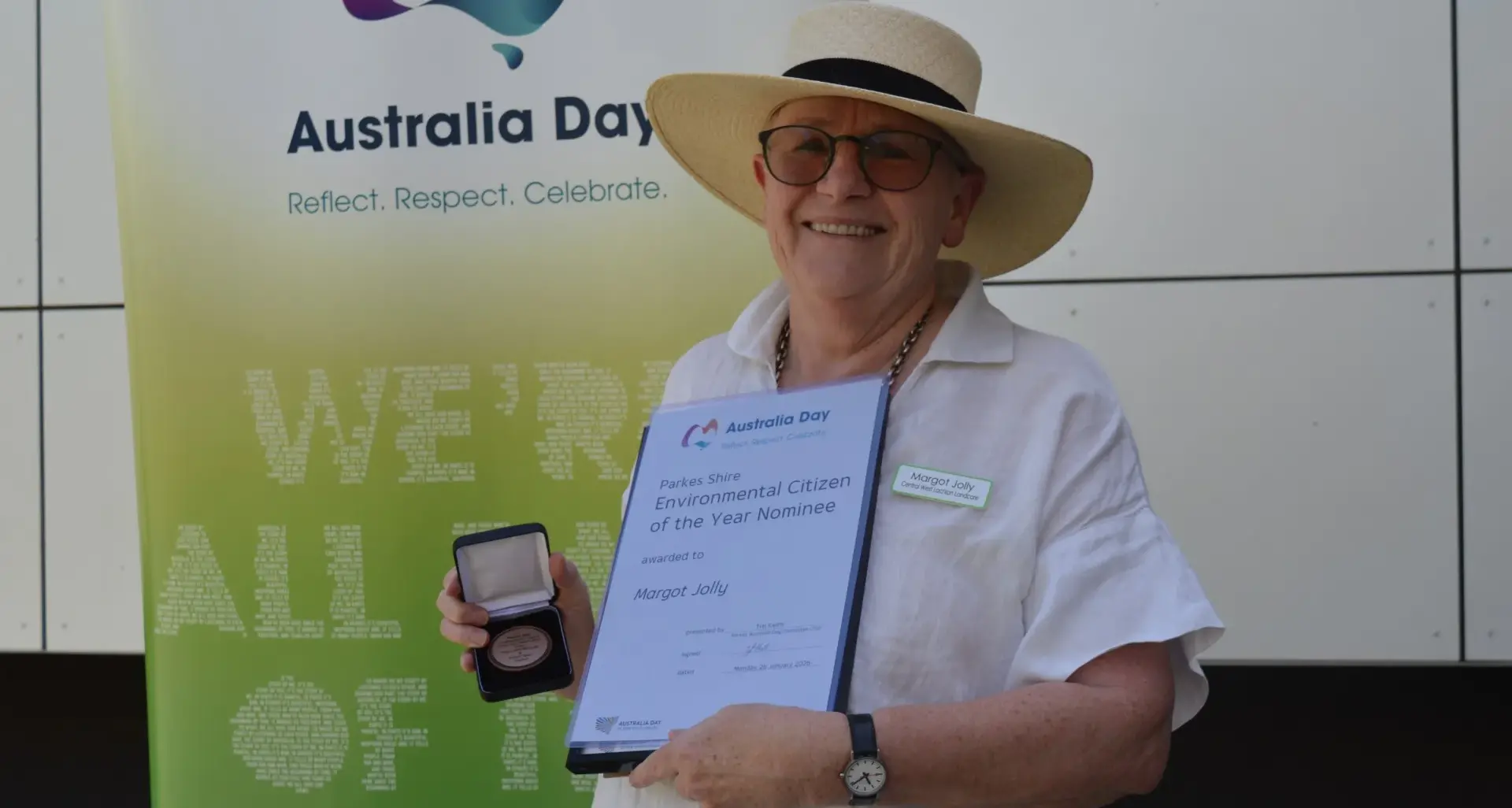 Commitment to environment earns Margot Australia Day honour