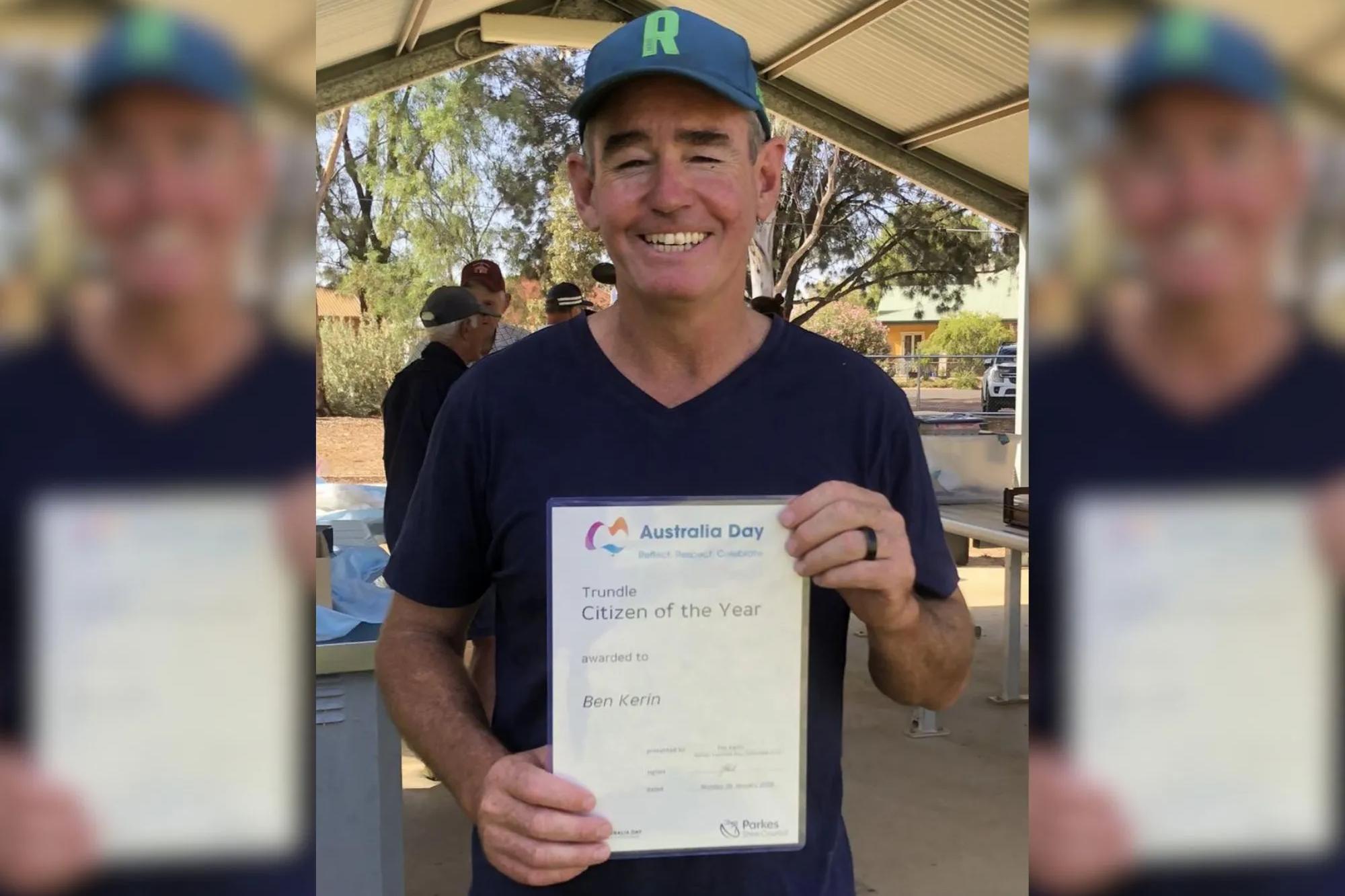 Farmer, volunteer is Trundle's Citizen of the Year