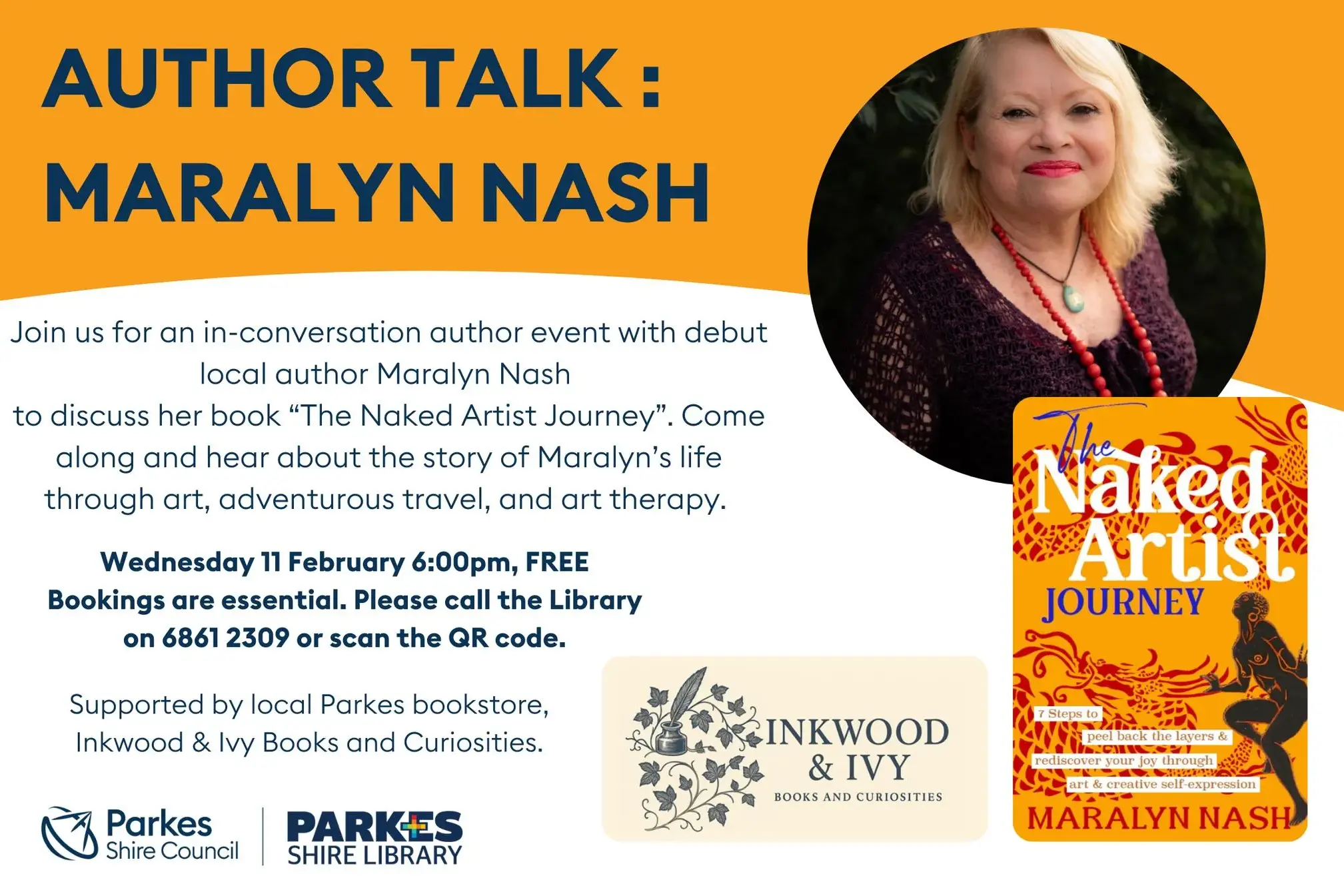 <p>Parkes artist and art therapist Maralyn Nash is having an author talk and running a few workshops at the Parkes Shire Library and Cultural Centre this month.</p>\\n