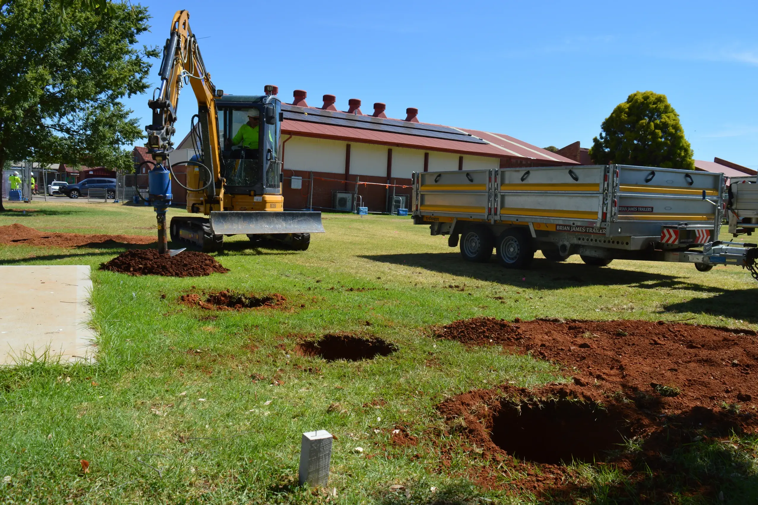 <p>Construction of the new preschool at Parkes East Public School has started with workers breaking ground on Monday. PHOTOS: Christine Little</p>\\n