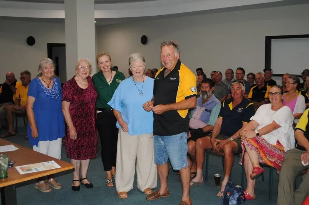 <p>Carol Southwell, Sylvia Glendenning, Emma Phillips from Can Assist NSW and Pat Bailey thanked Central West Car Club president Rodney Barnes and his members for their ongoing financial support of Parkes Can Assist.</p>\\n