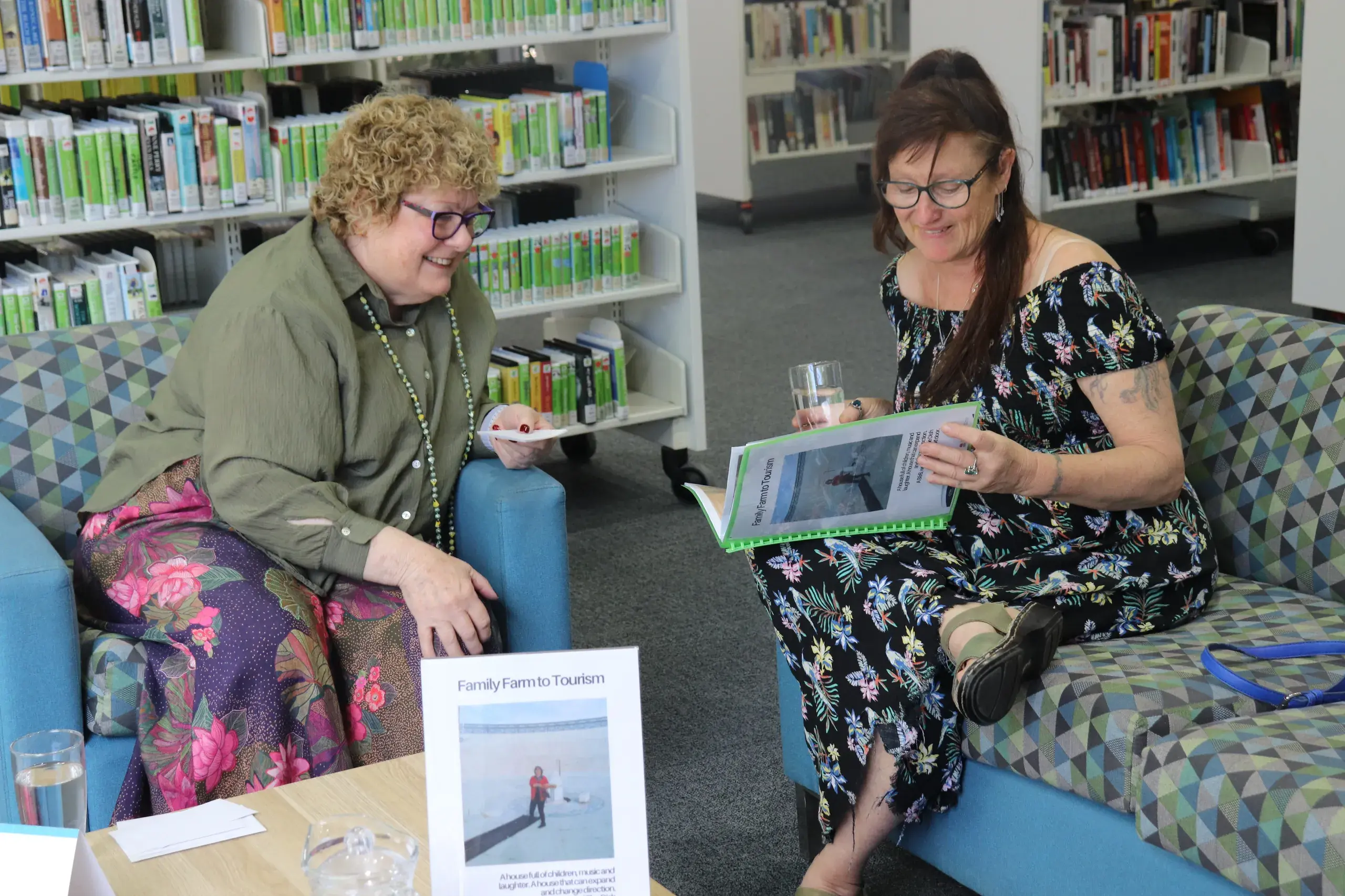 <p>\"Book\" Philippa O\\u2019Donnell shared her story she titled Family Farm to Tourism at the first Living Library event on 15 November. PHOTO: Parkes Shire Library</p>\\n
