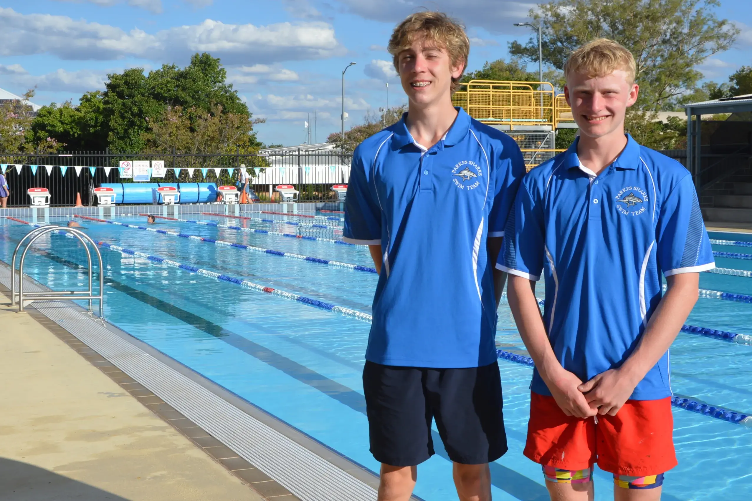 <p>Marcus Skinner and Thomas Sanderson achieved personal best times at the NSW Country Swimming Championships in February, as well as a spot at state titles next summer. PHOTOS: Madeline Blackstock</p>\\n