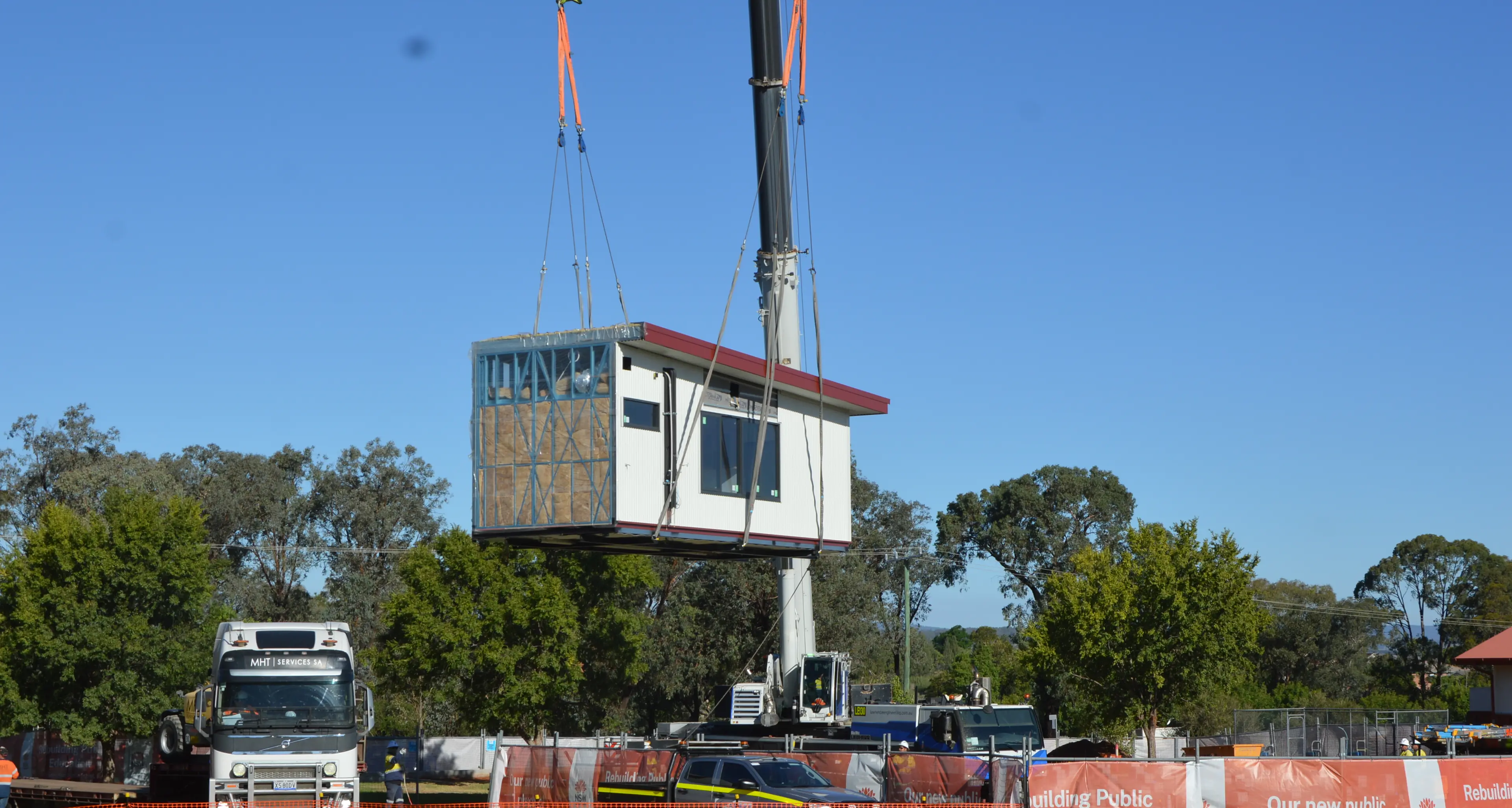 By the truck-load: Parkes East public preschool takes shape