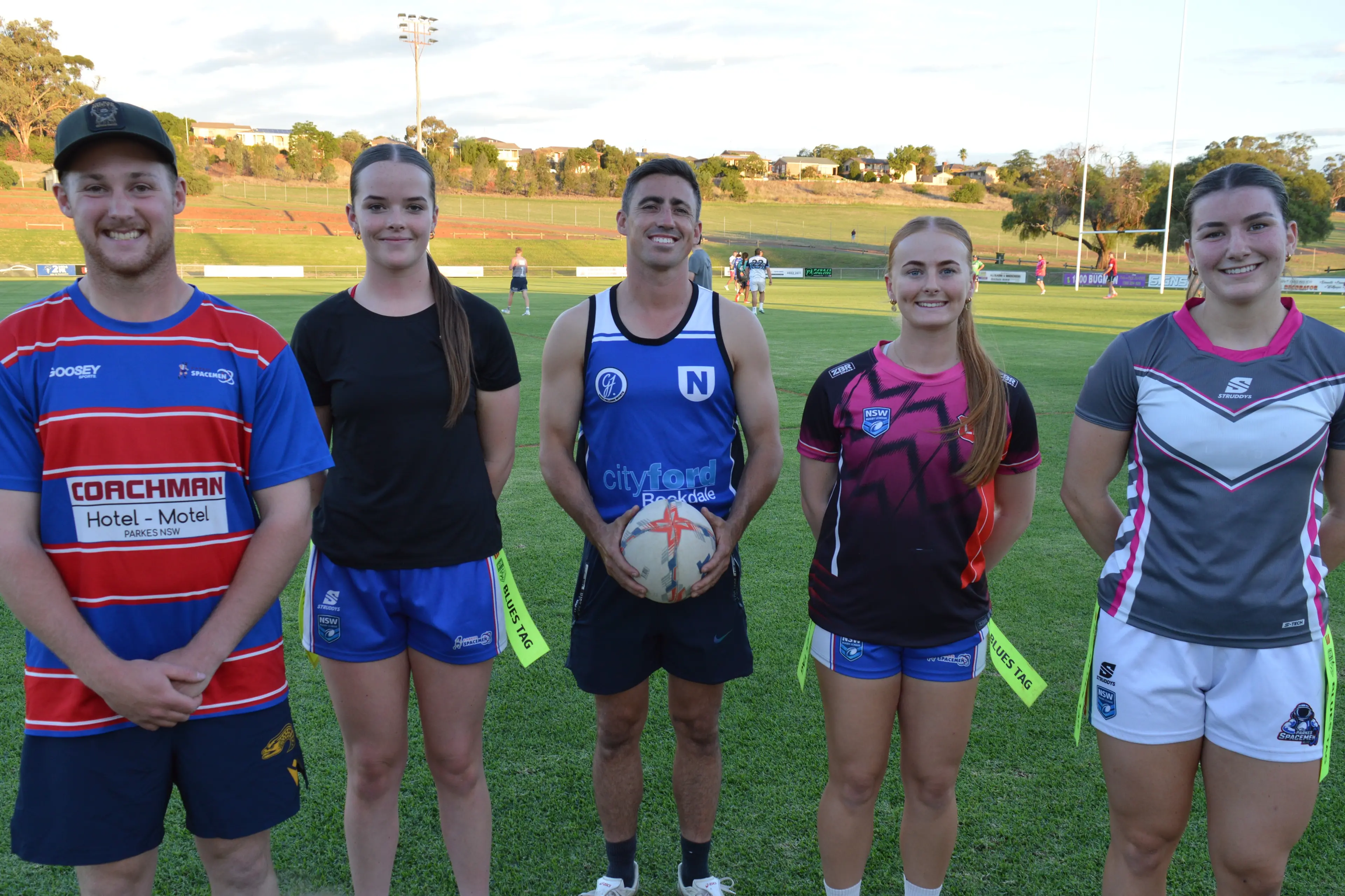 <p>Tyler Yeo, Meg Mahon, first grade captain-coach Sam Dwyer, Joan Carolan and Elizabeth MacGregor are keen for a run this weekend, to get a feel for the season ahead. PHOTO: Christine Little</p>\\n