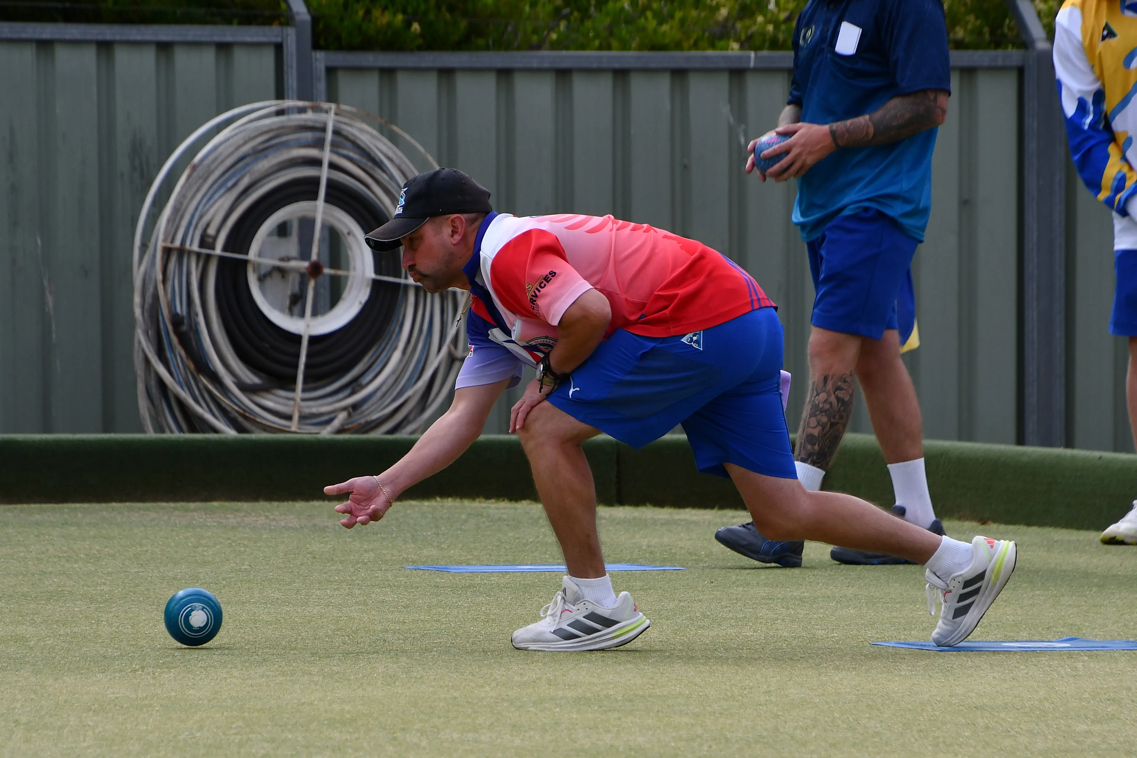 <p>Mick Hackett from the Parkes Railway Bowling Club in action this summer. PHOTO: Jenny Kingham</p>\\n