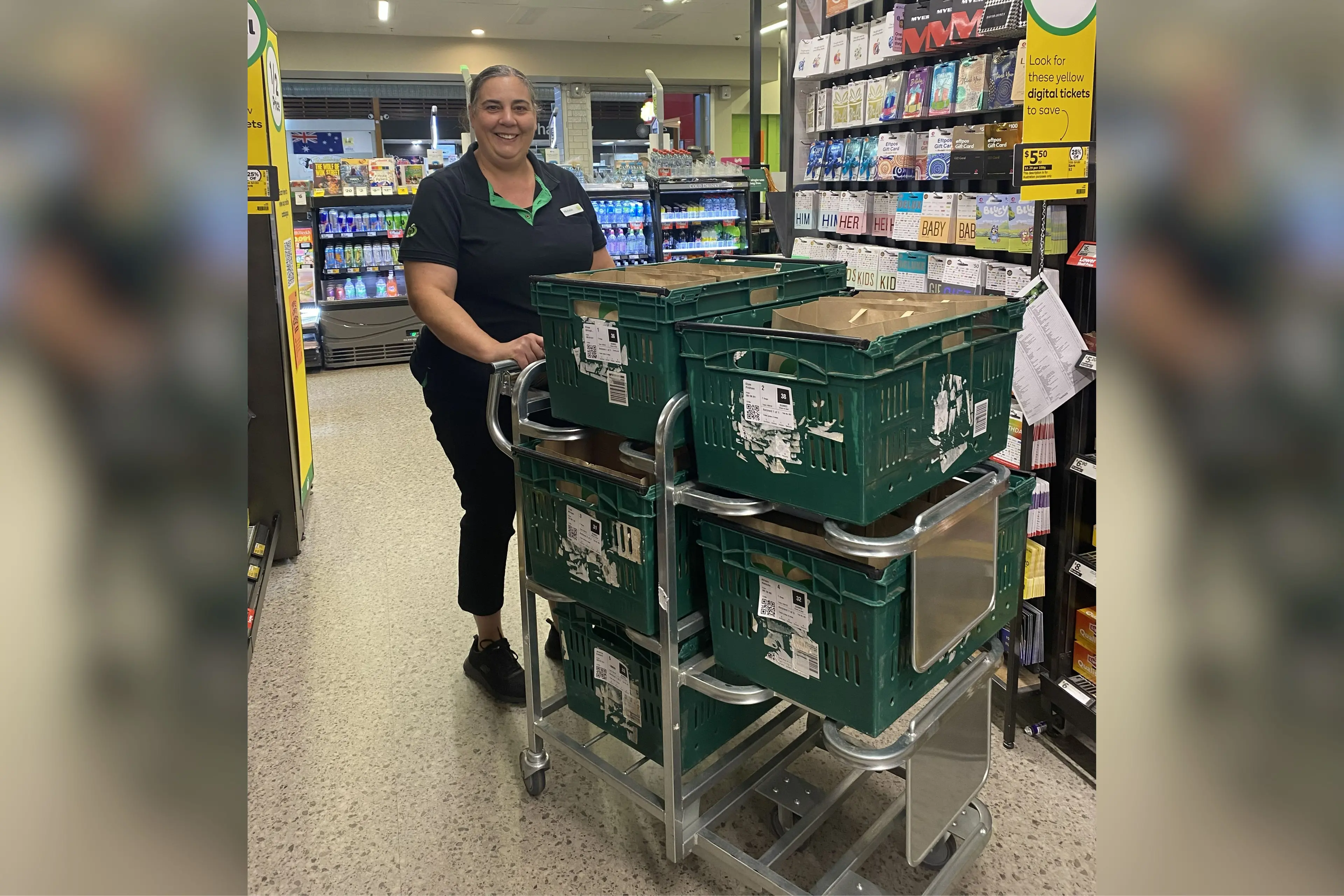 <p>Michelle Skinner has been working in the supermarket industry for 30 years. She is now part of the online department at Woolworths. </p>\\n