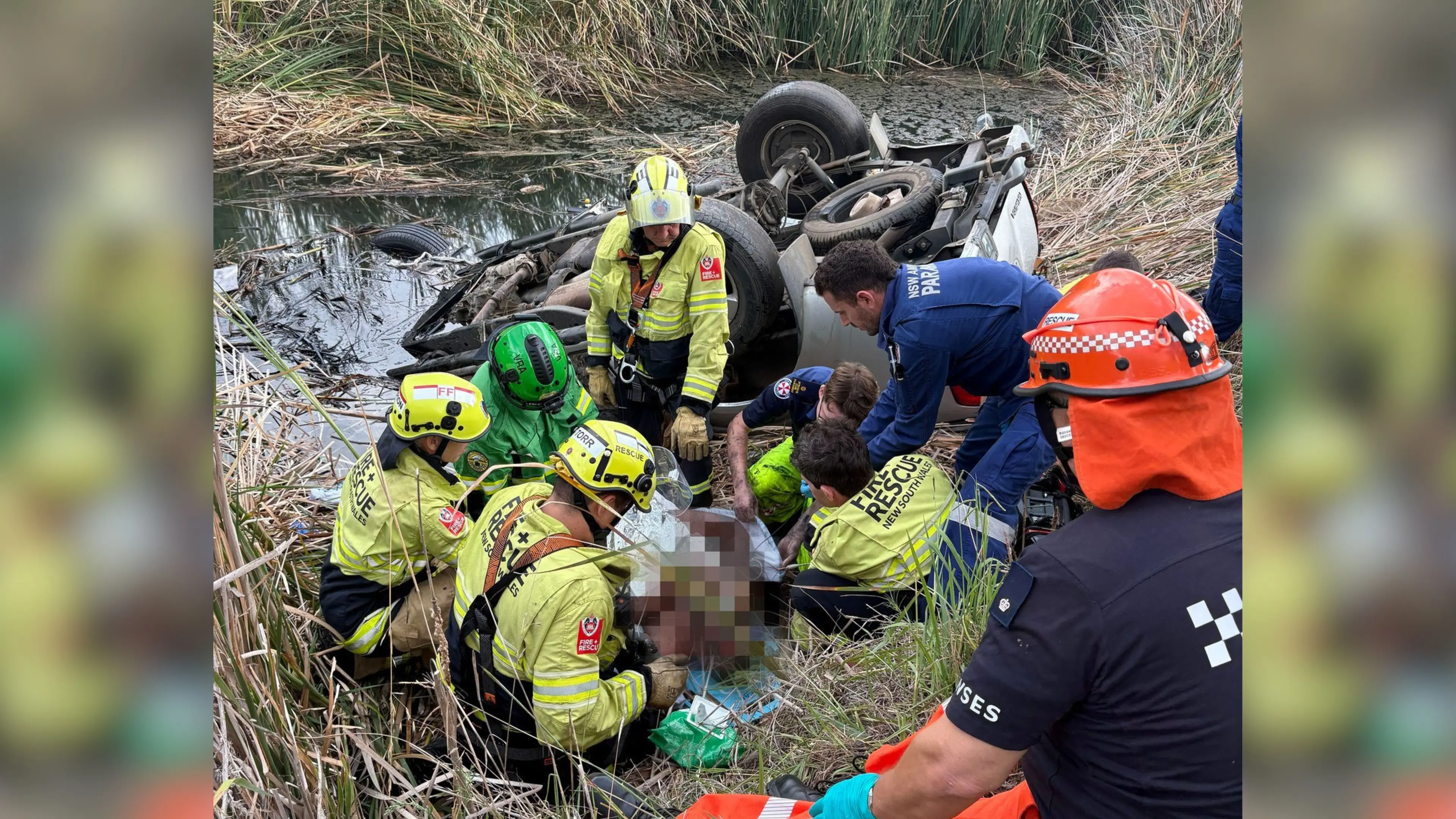 Man trapped in creek for three days