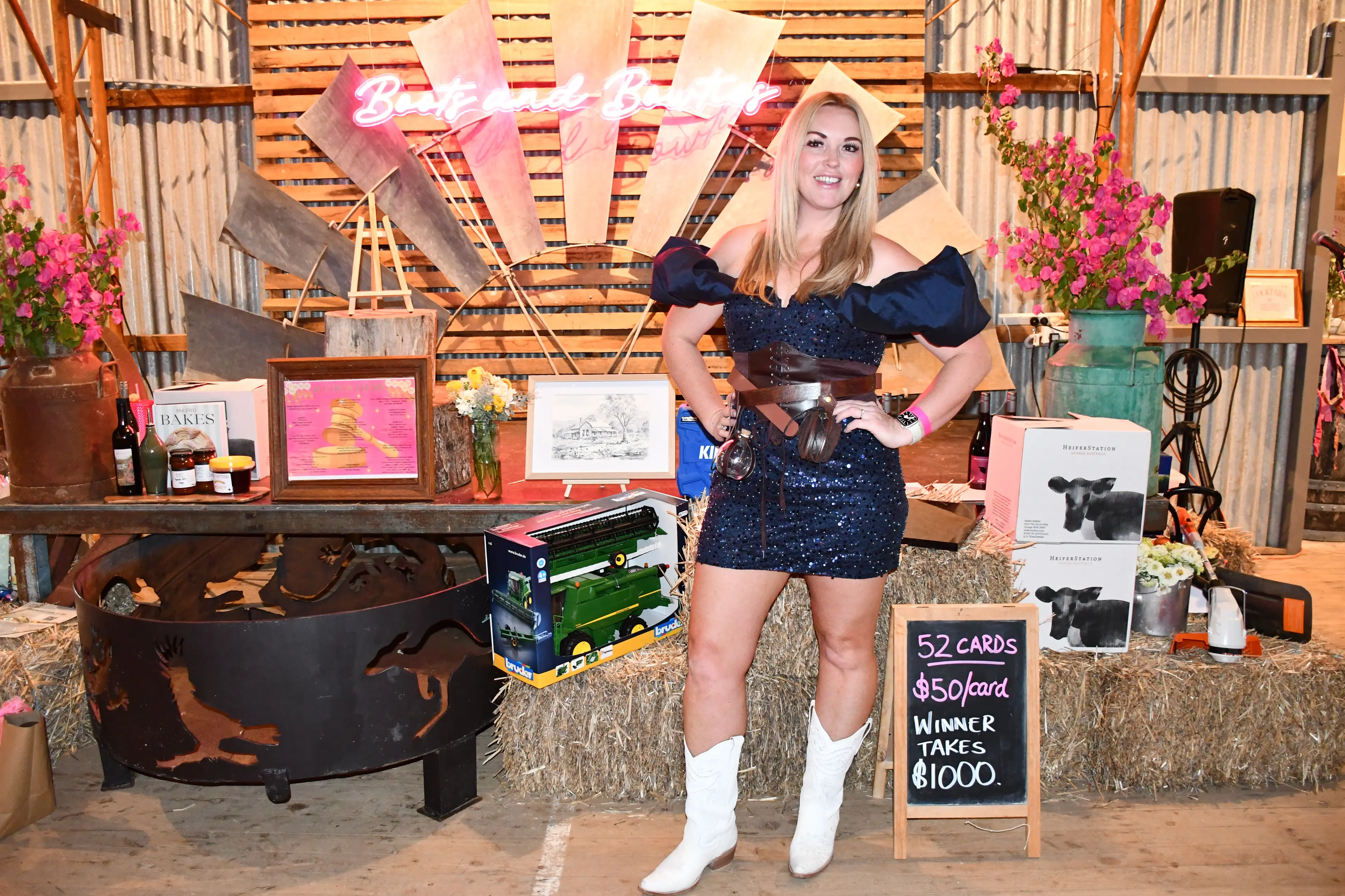<p>Jenny McLeod from Parkes was sparkling at last year\\'s Eugowra Boots and Bowties Ball.</p>\\n