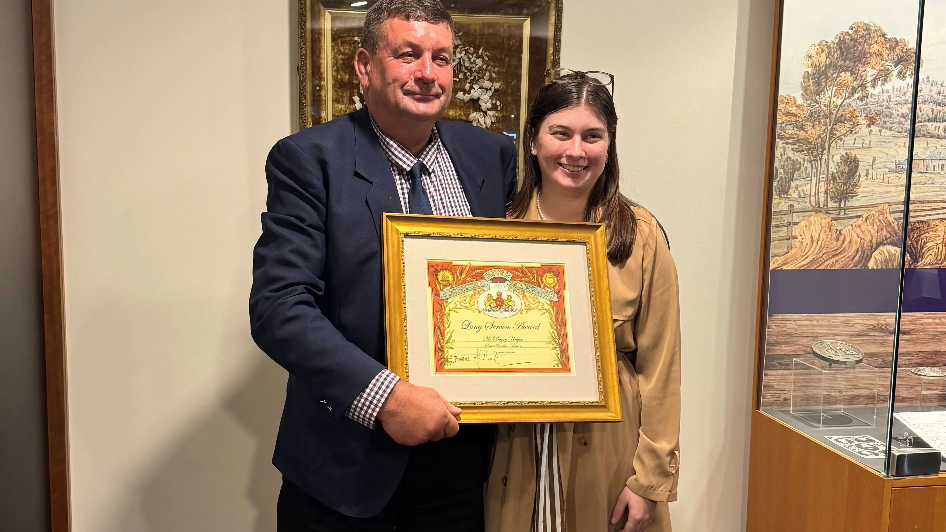 Royal recognition: Barry devotes decades to Sydney Easter Show