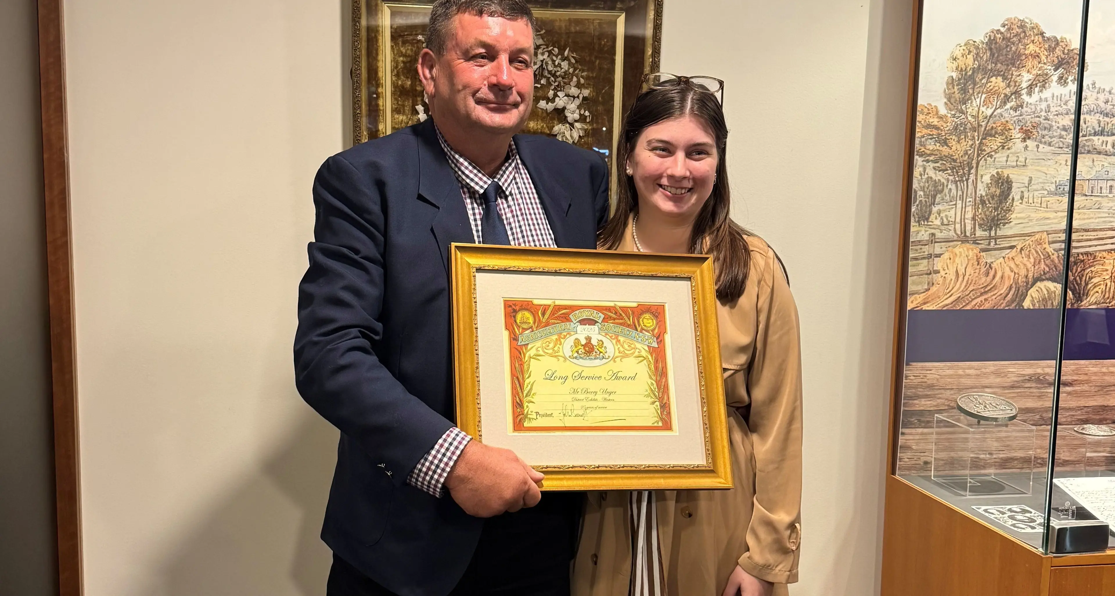 Royal recognition: Barry devotes decades to Sydney Easter Show