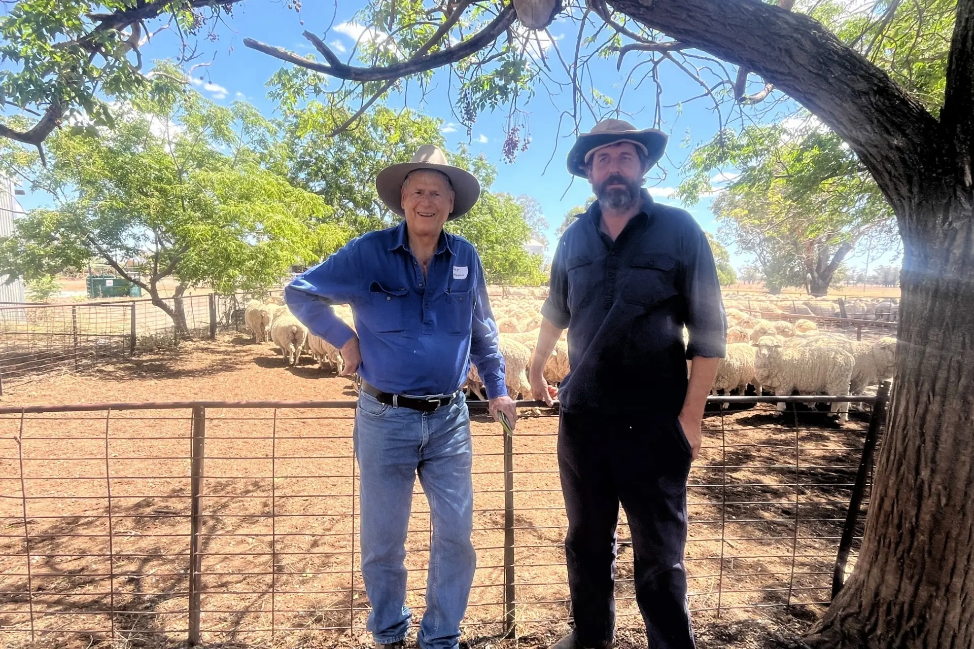 <p>Dubbo based sheep classer Andy McLeod with entrant and runner-up Craig Tanswell, \"Milpose\" Goonumbla.</p>\\n