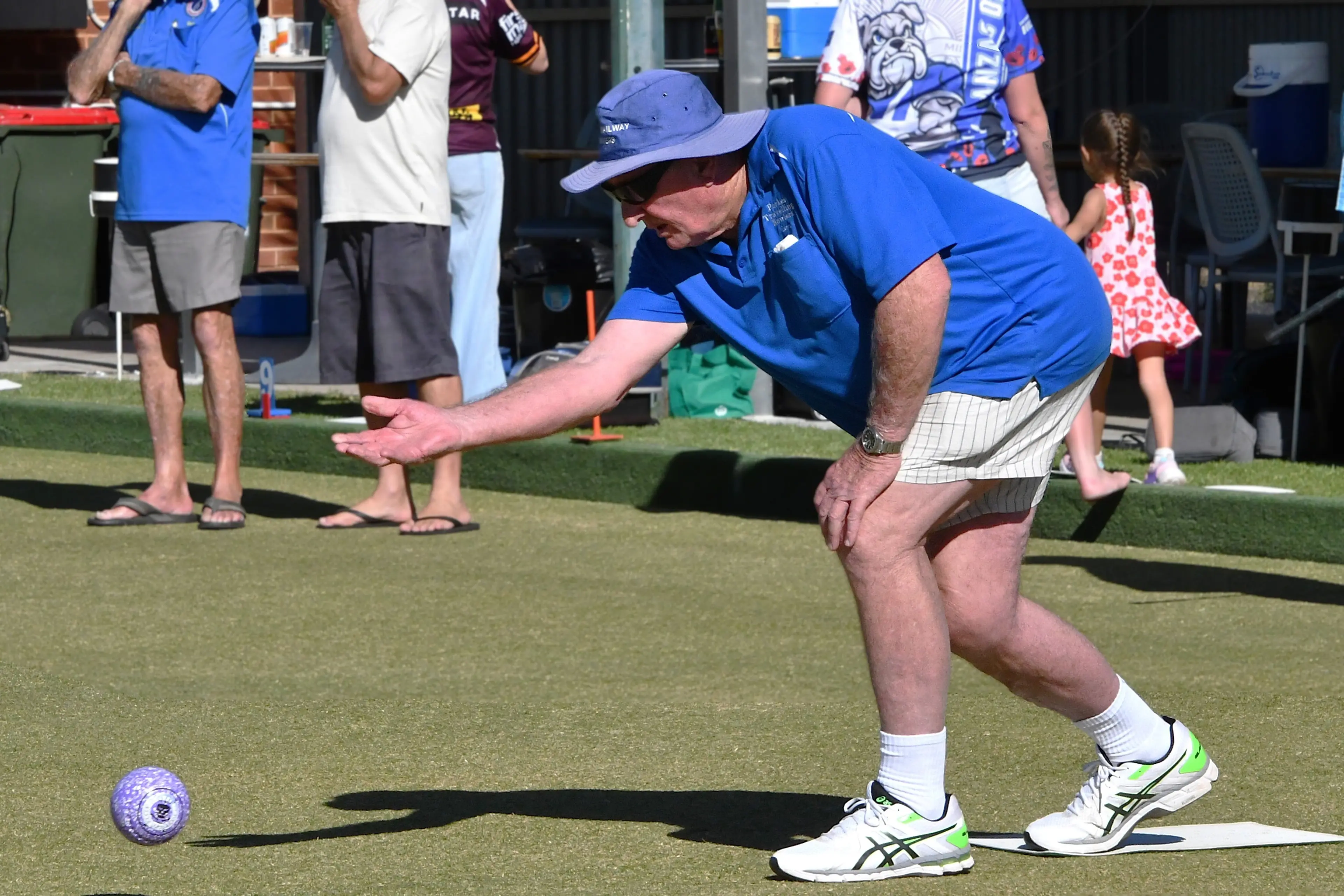 <p>Terry Clothier was part of a trio that took out the ANZAC Day mini tournament at the Railway Bowling Club. PHOTOS: Jenny Kingham</p>\\n
