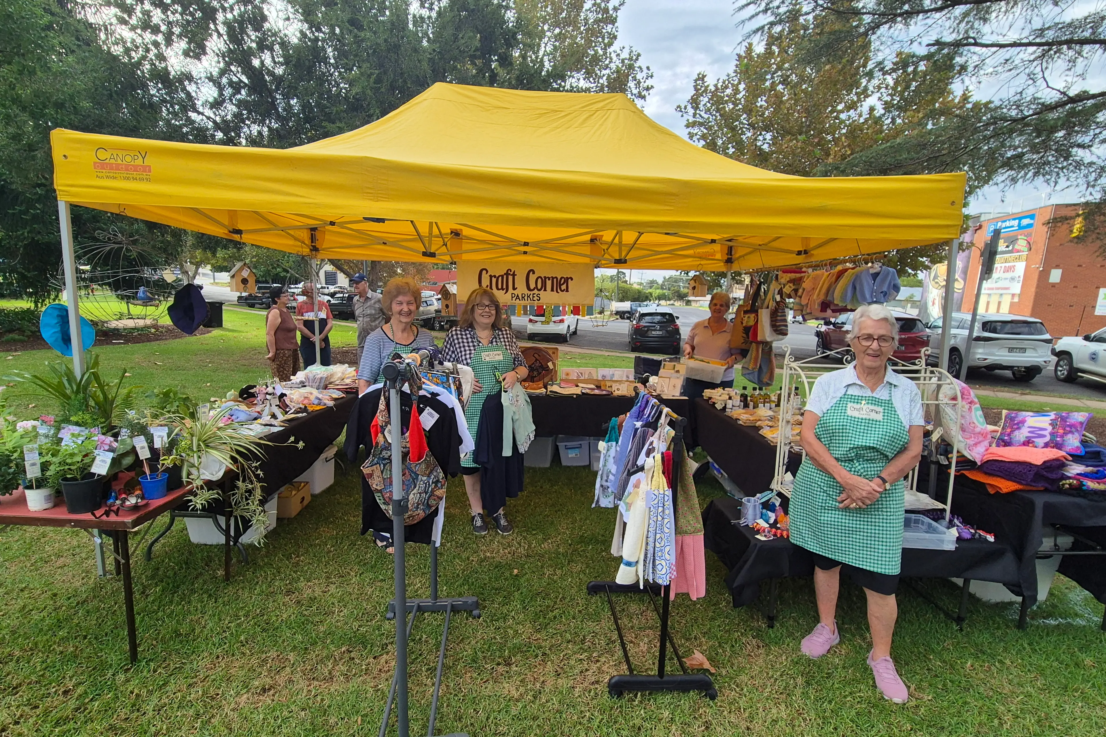 <p>Homegrown Parkes regular stallholders Parkes Craft Corner. PHOTO: Landcare</p>\\n