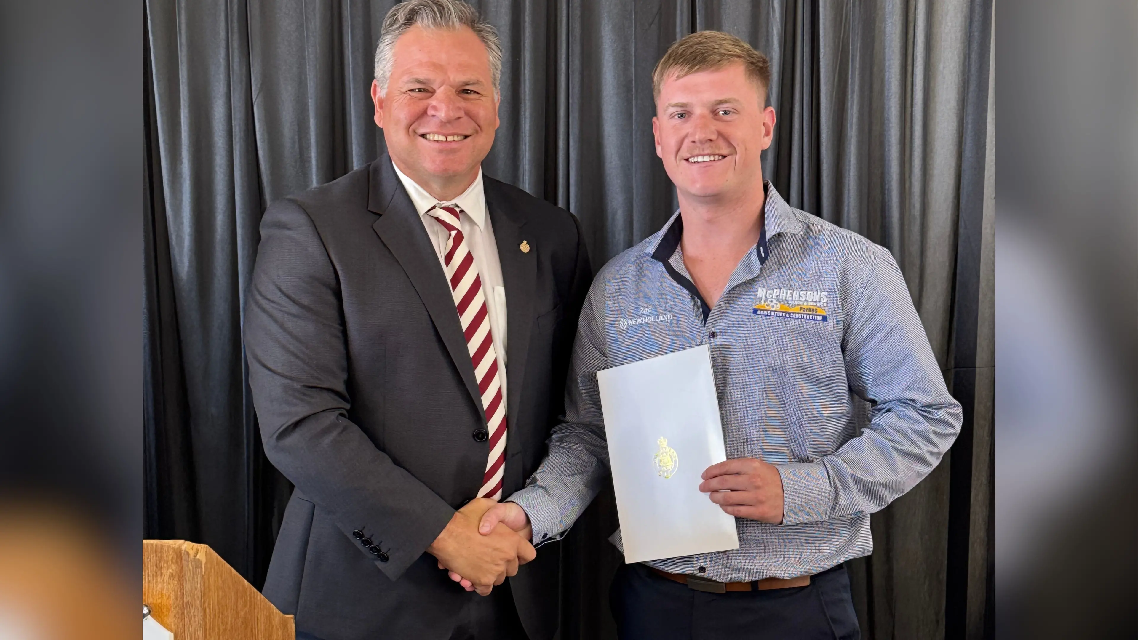 Zac’s outstanding year celebrated in parliament