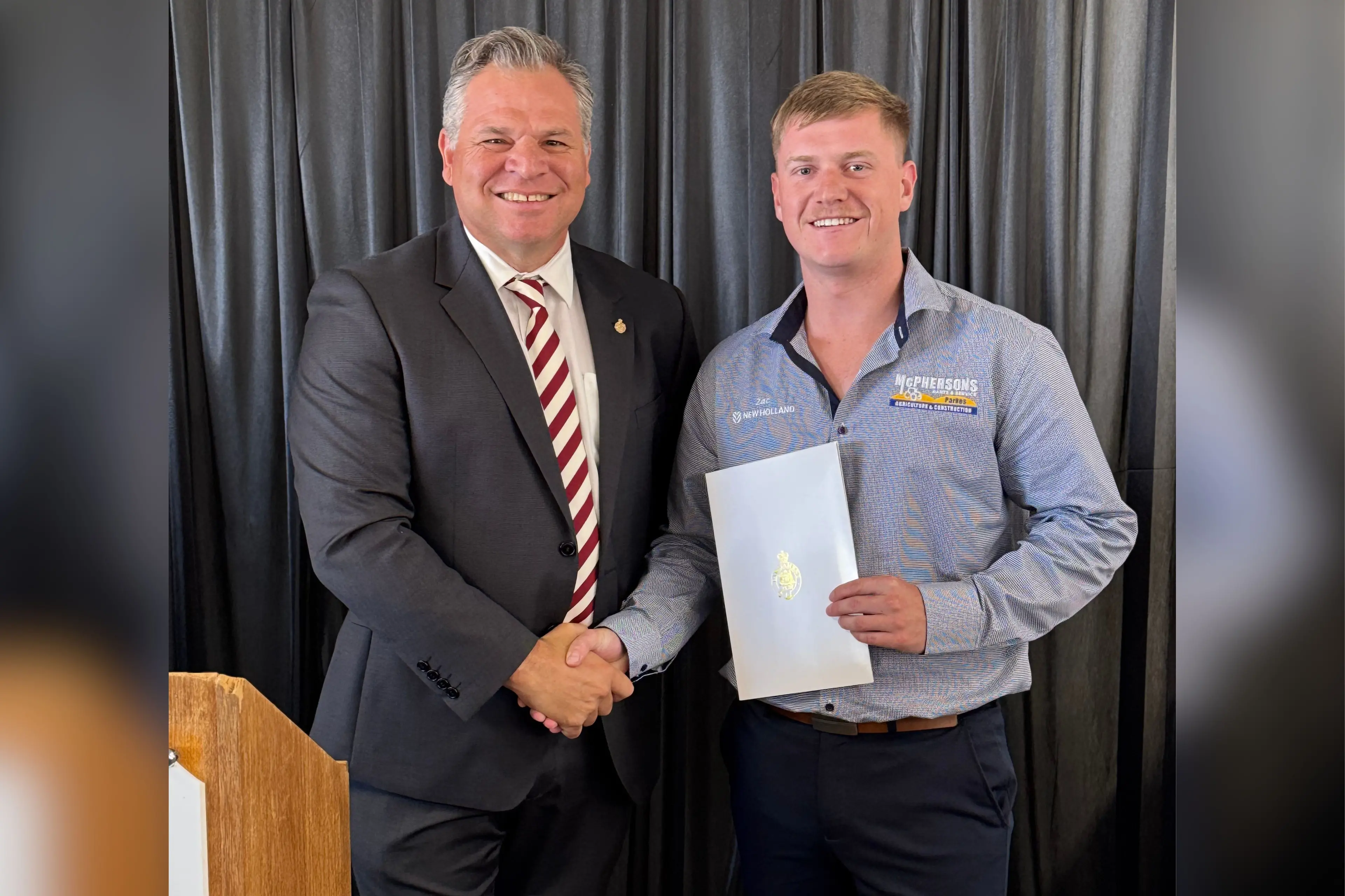 <p>Member for Orange Phil Donato congratulated Parkes apprentice agricultural mechanic on an outstanding 12 months on the job.</p>\\n