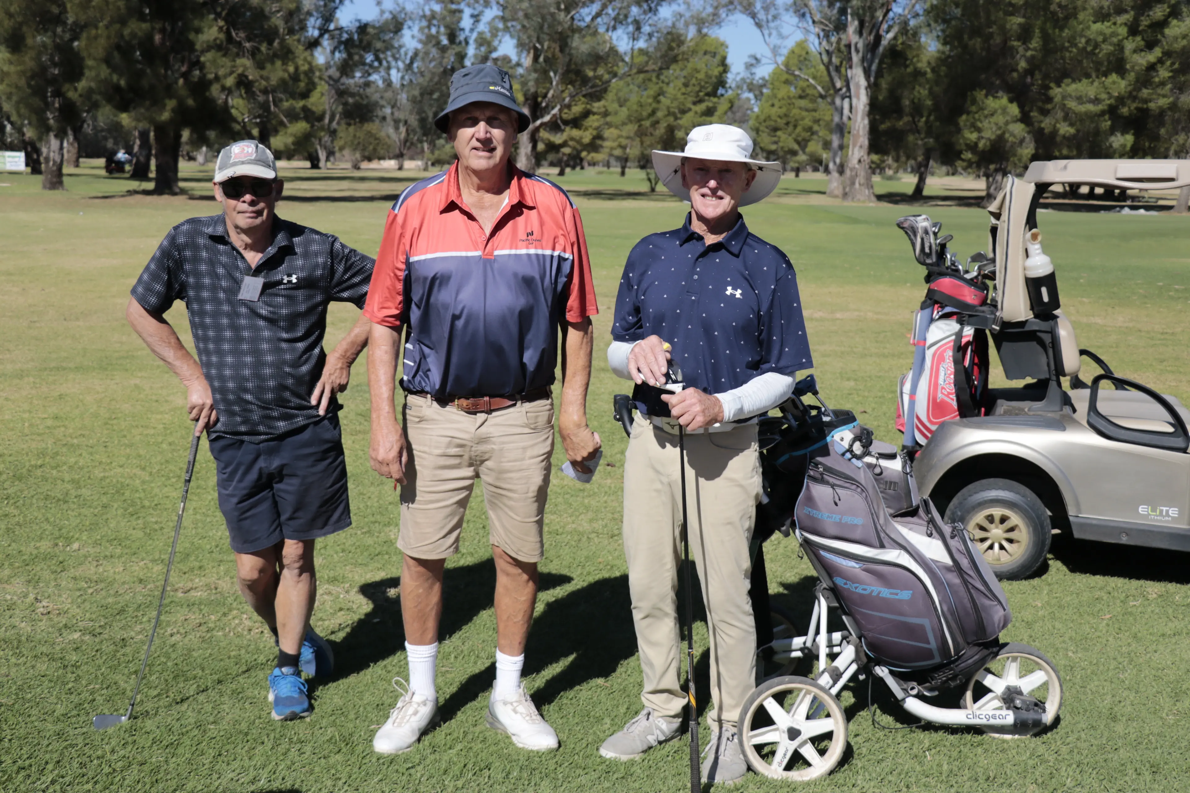 <p>Vets golfers Gary Peterson, Steve Uphill and Gordon Whitby.</p>\\n