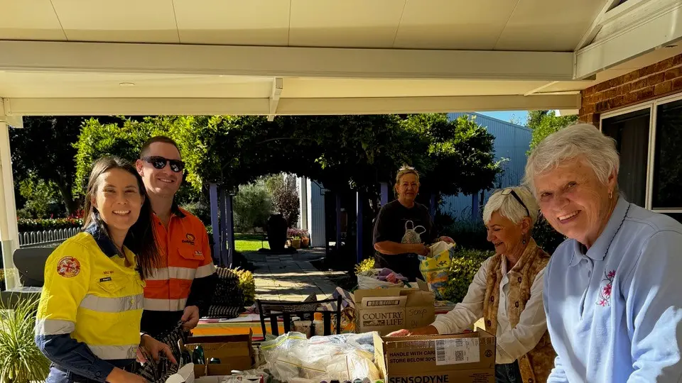 Volunteers unite to provide bags of hope