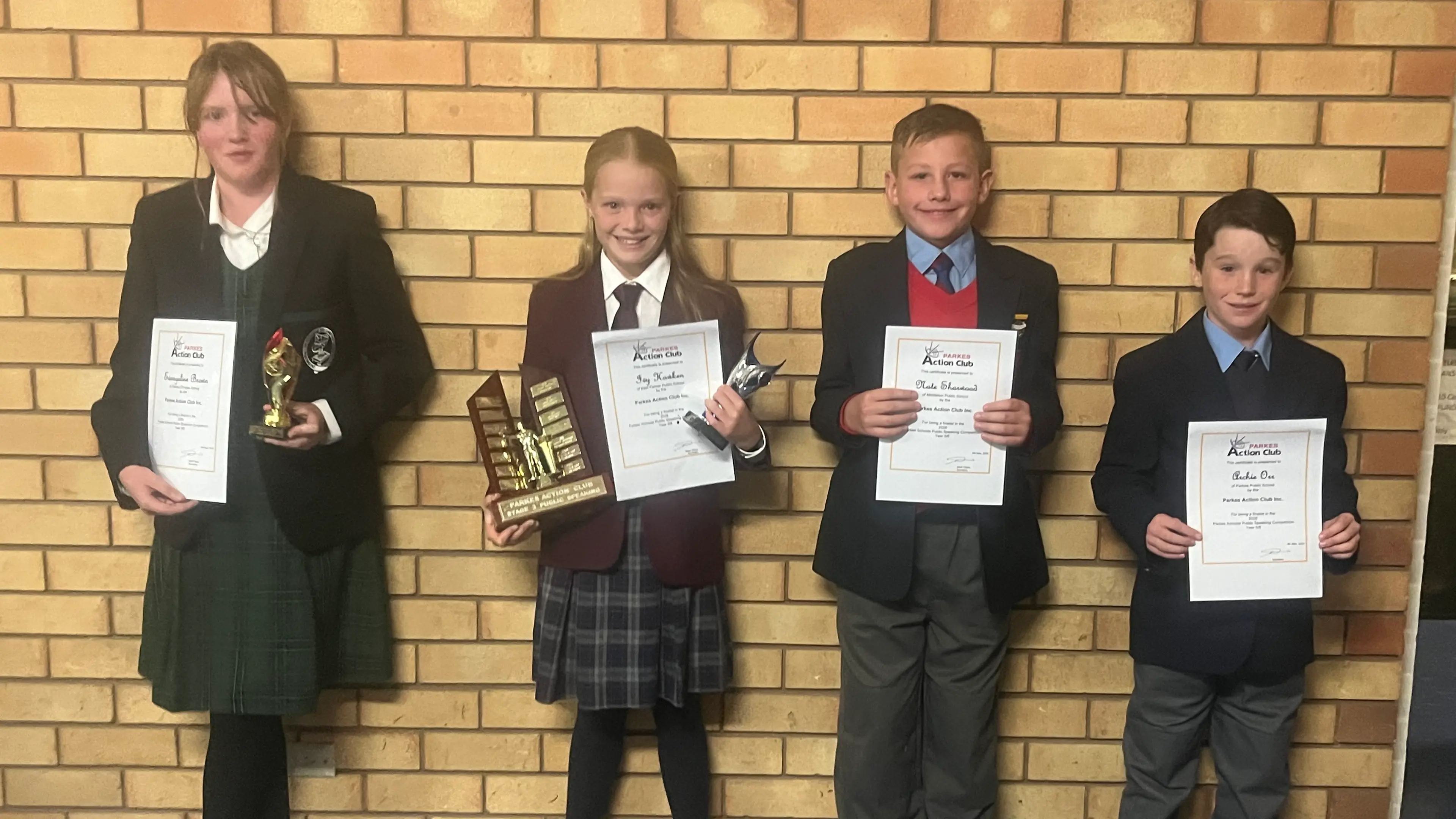 Grace, Ivy our public speaking winners