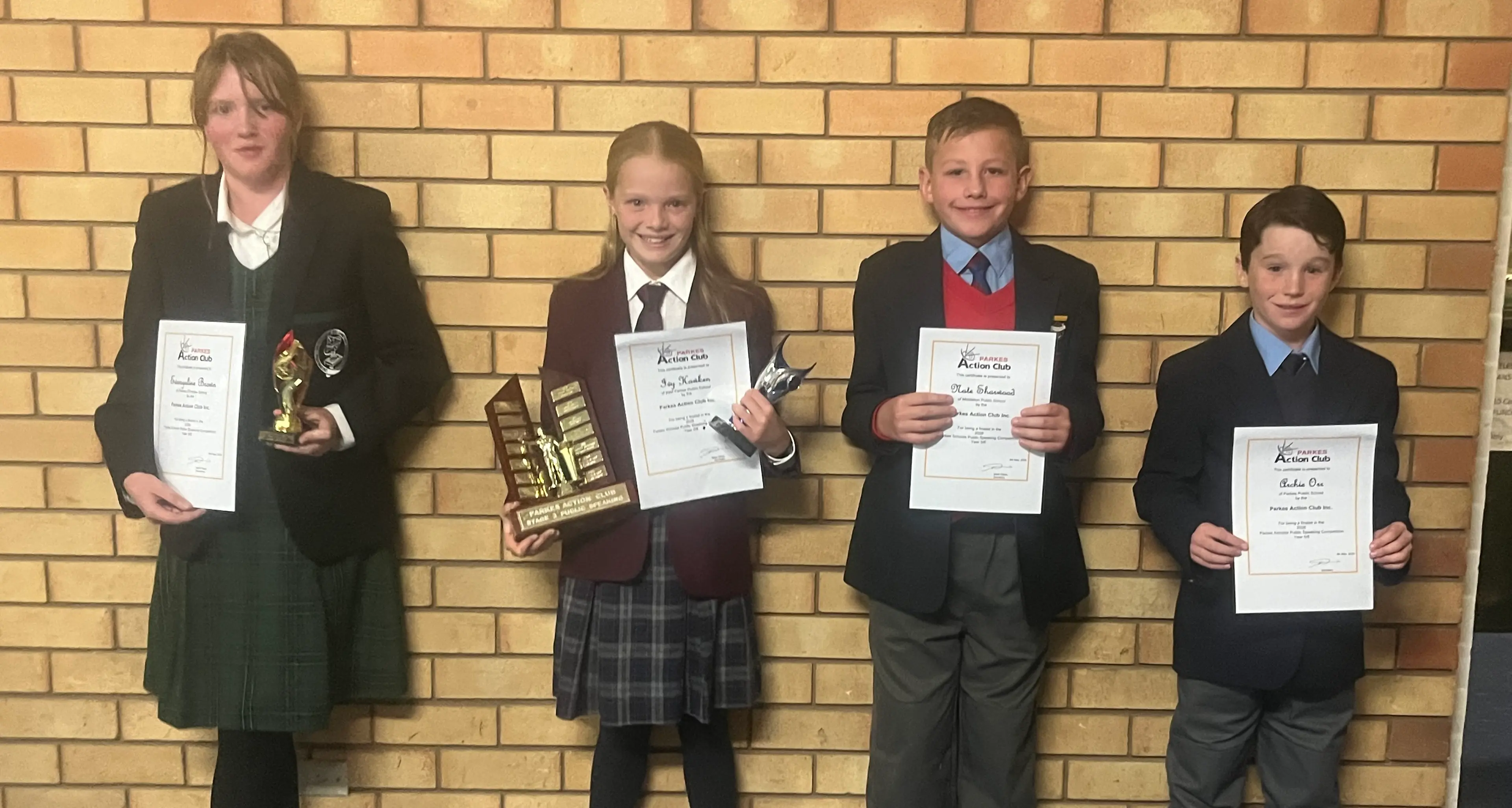 Grace, Ivy our public speaking winners
