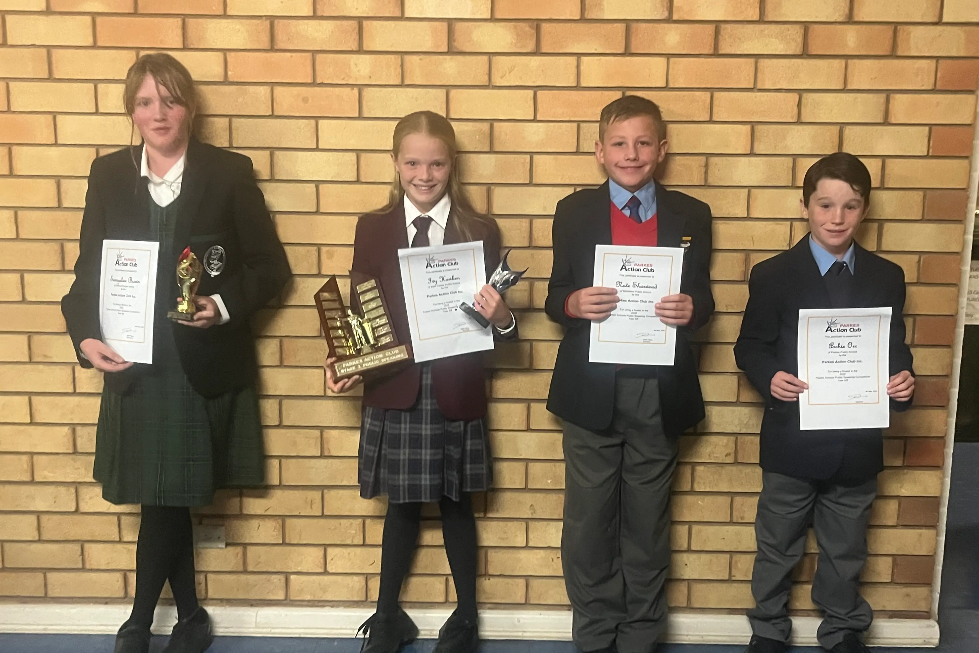 <p>Stage 3 finalists Evangeline Brown, Ivy Hawken, Nate Sharwood and Archie Orr.</p>\\n