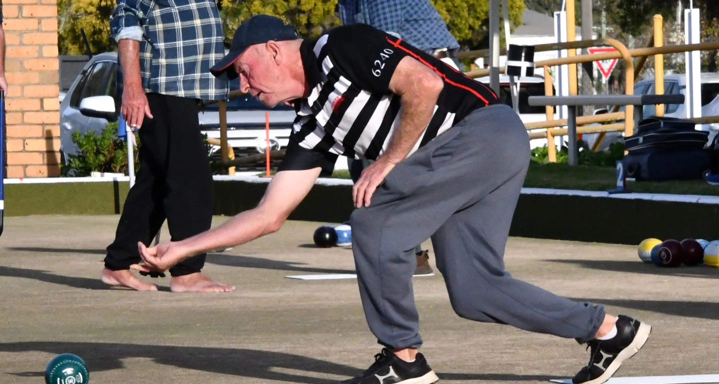 Harrison, Hill, Dunn first to advance to triples final