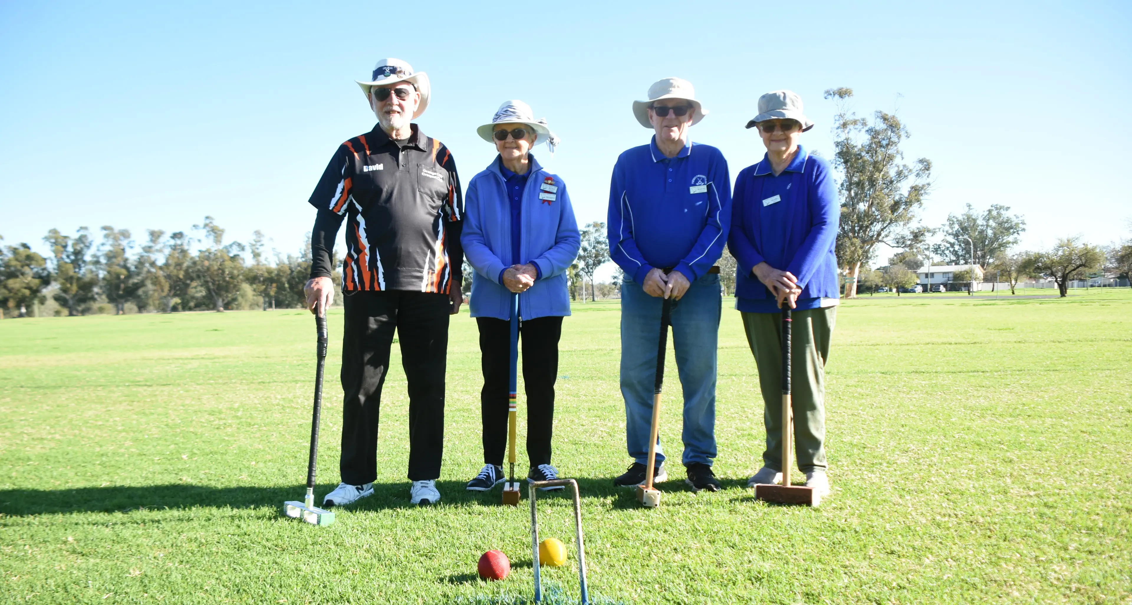Croquet club welcomes visitors from Orange
