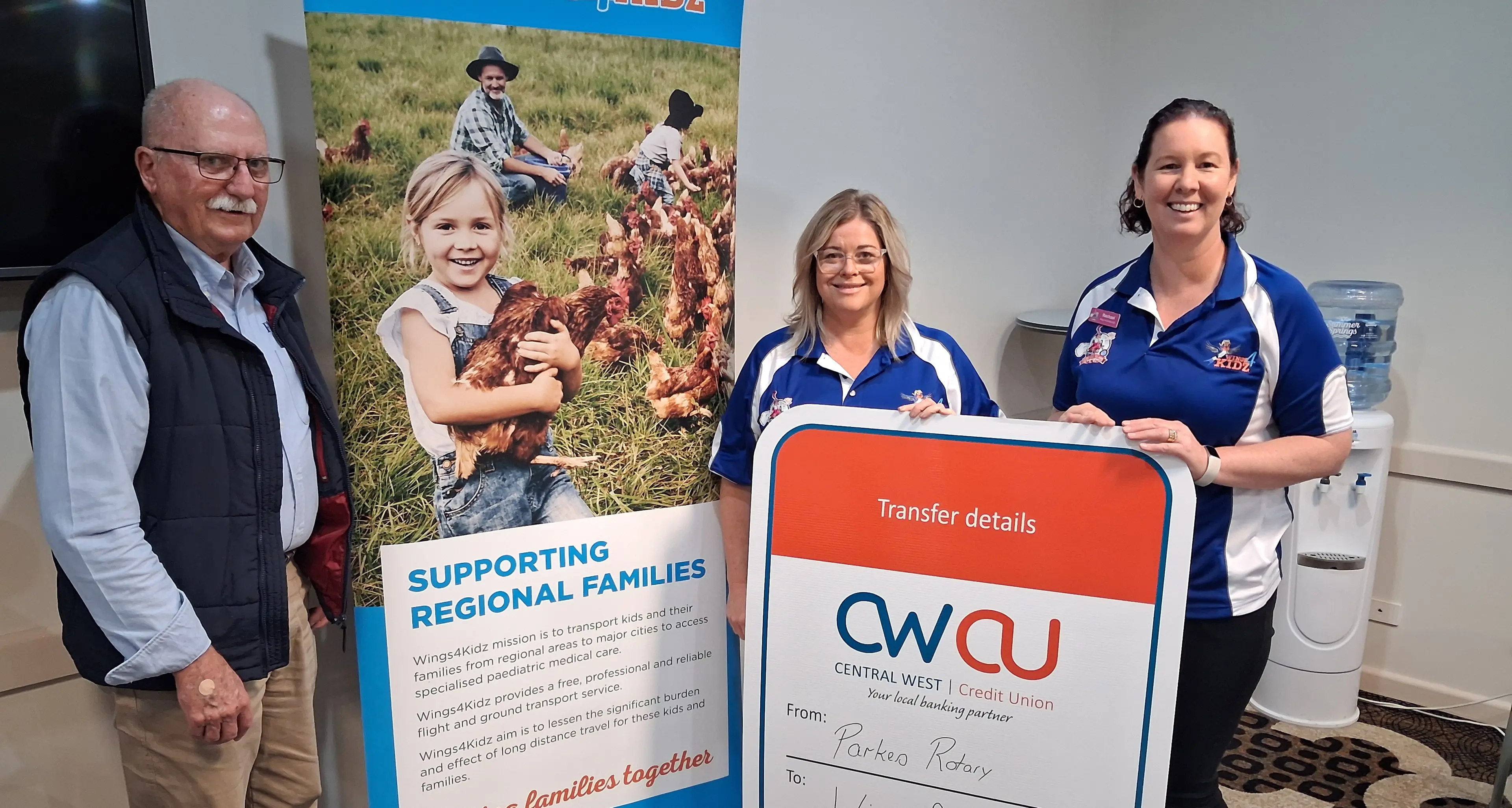 Rotary Club supports Wings 4 Kidz