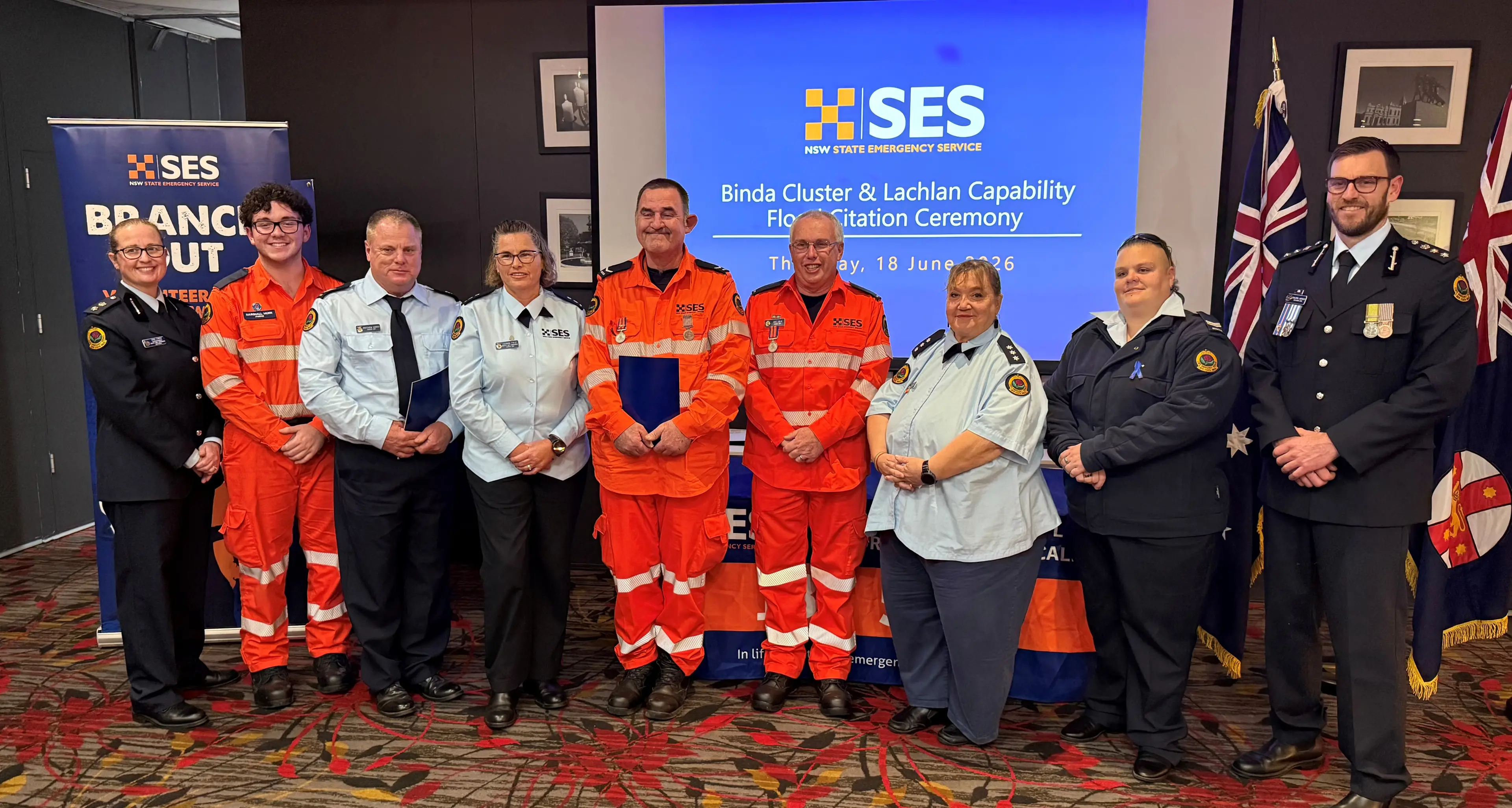 SES volunteers honoured for 2022 flood response