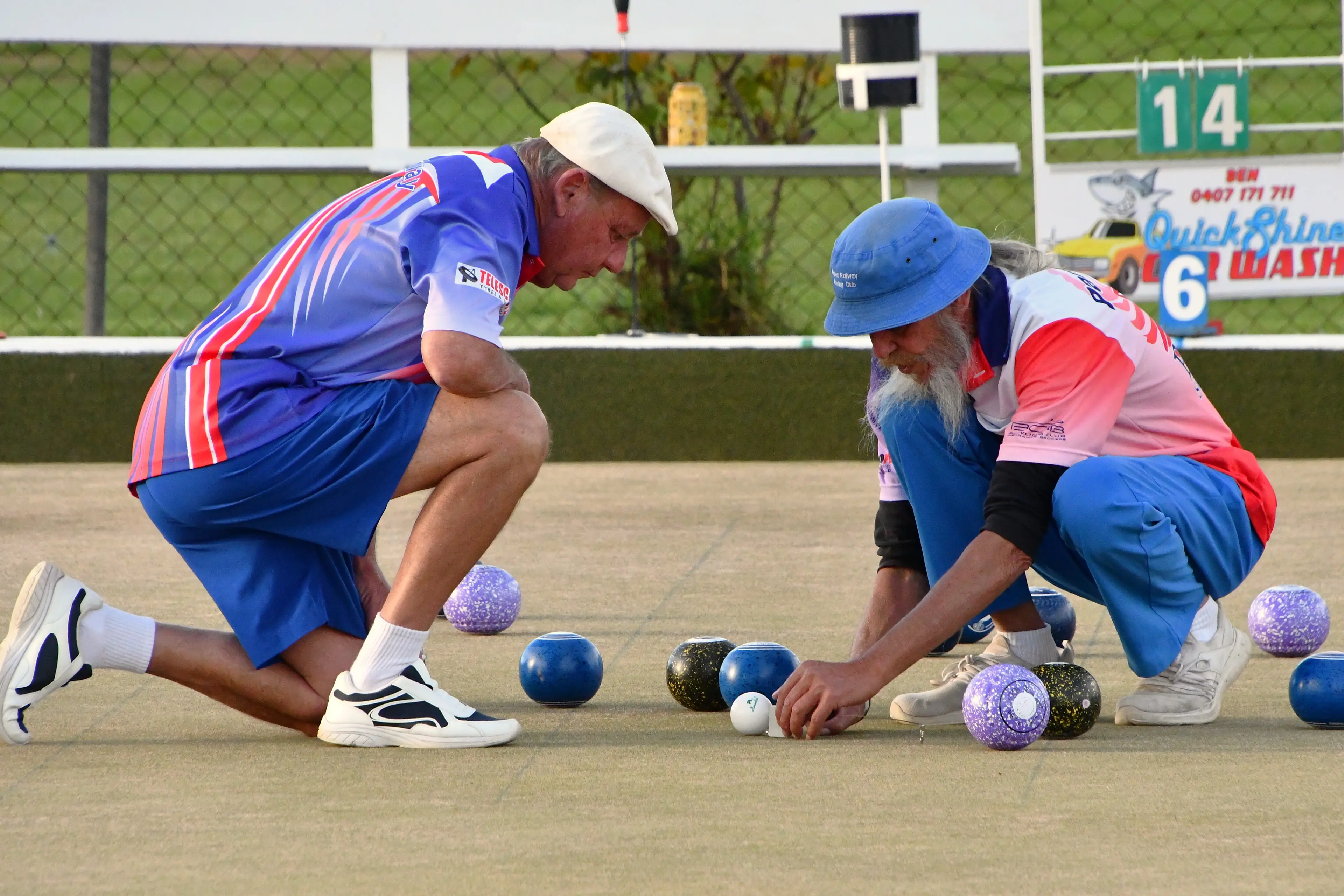 <p>It\\'s serious when the tape measure comes out - here Billy Dodd and Steve Clegg were determining the winner in a club pairs game last month. But the pair were also winners in Saturday\\'s mini tournament. PHOTO: Jenny Kingham</p>\\n