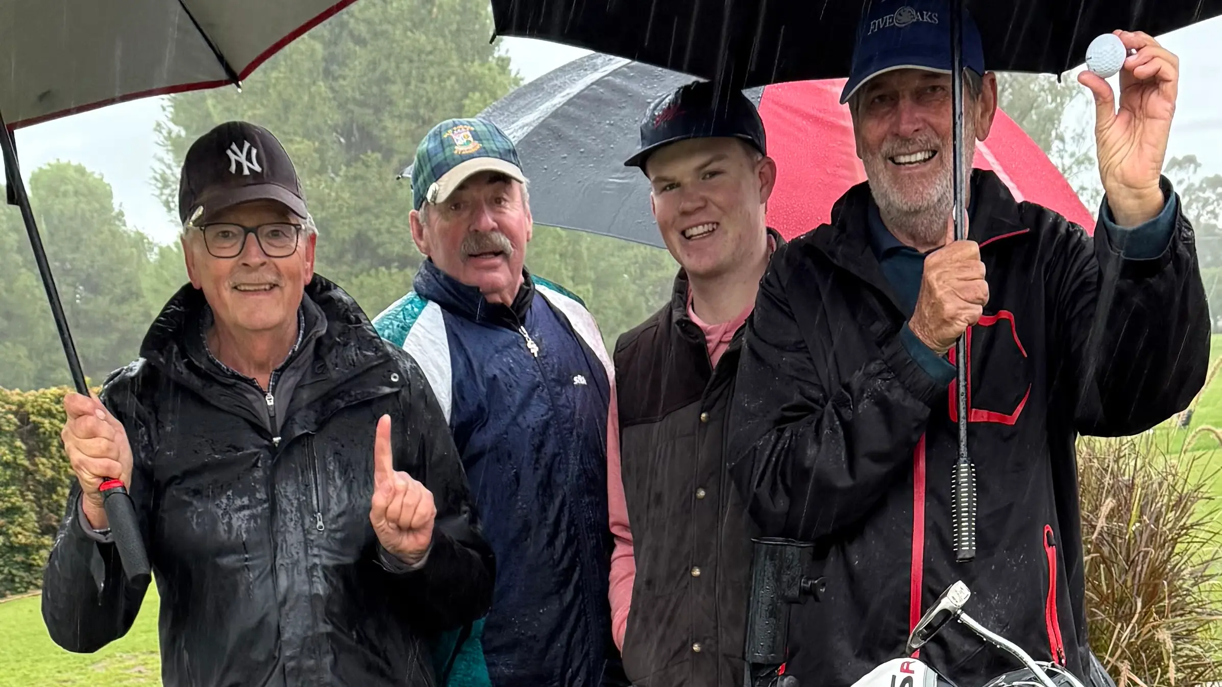 Rain stops play but Ted nails an ace