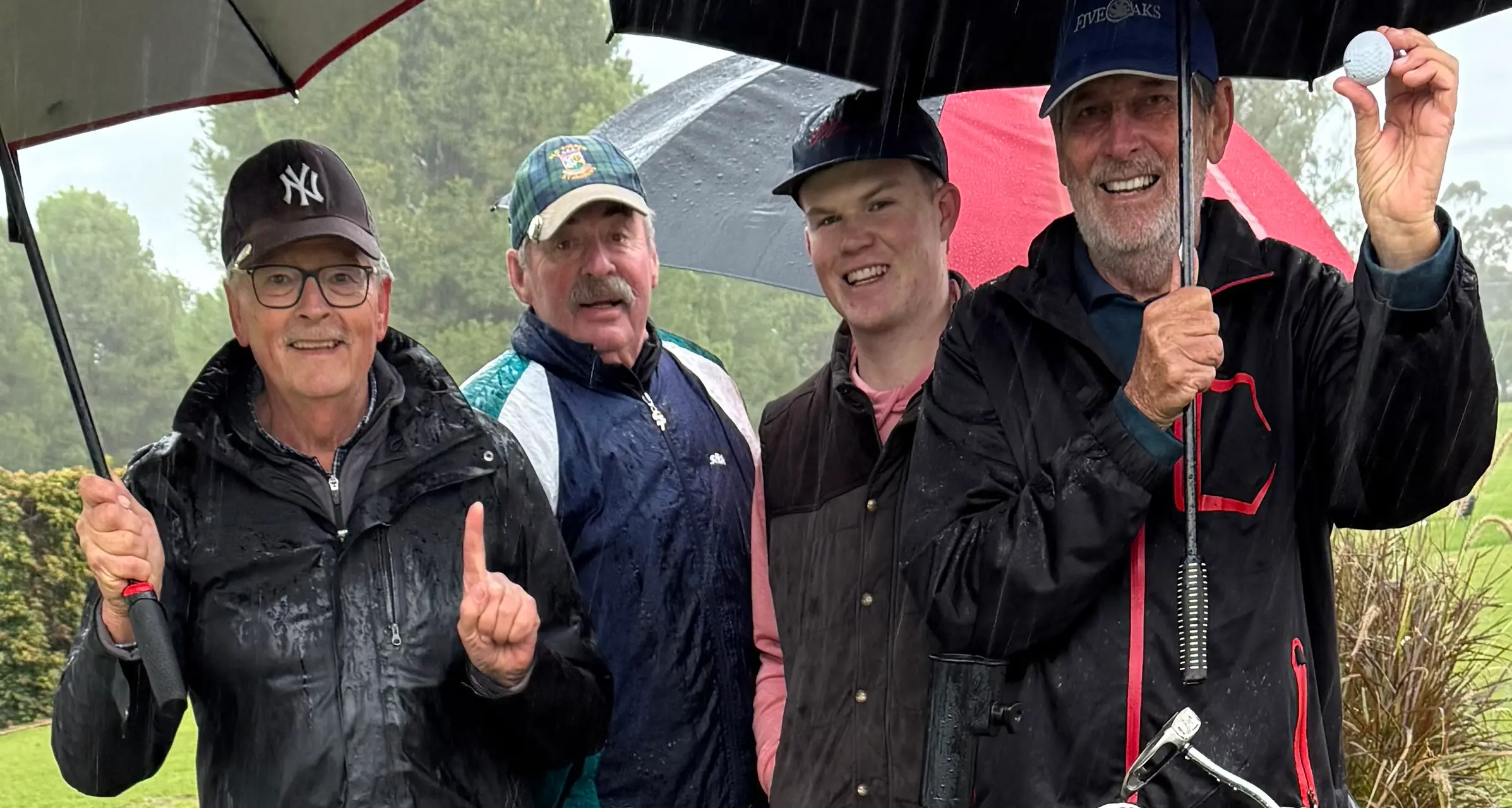Rain stops play but Ted nails an ace