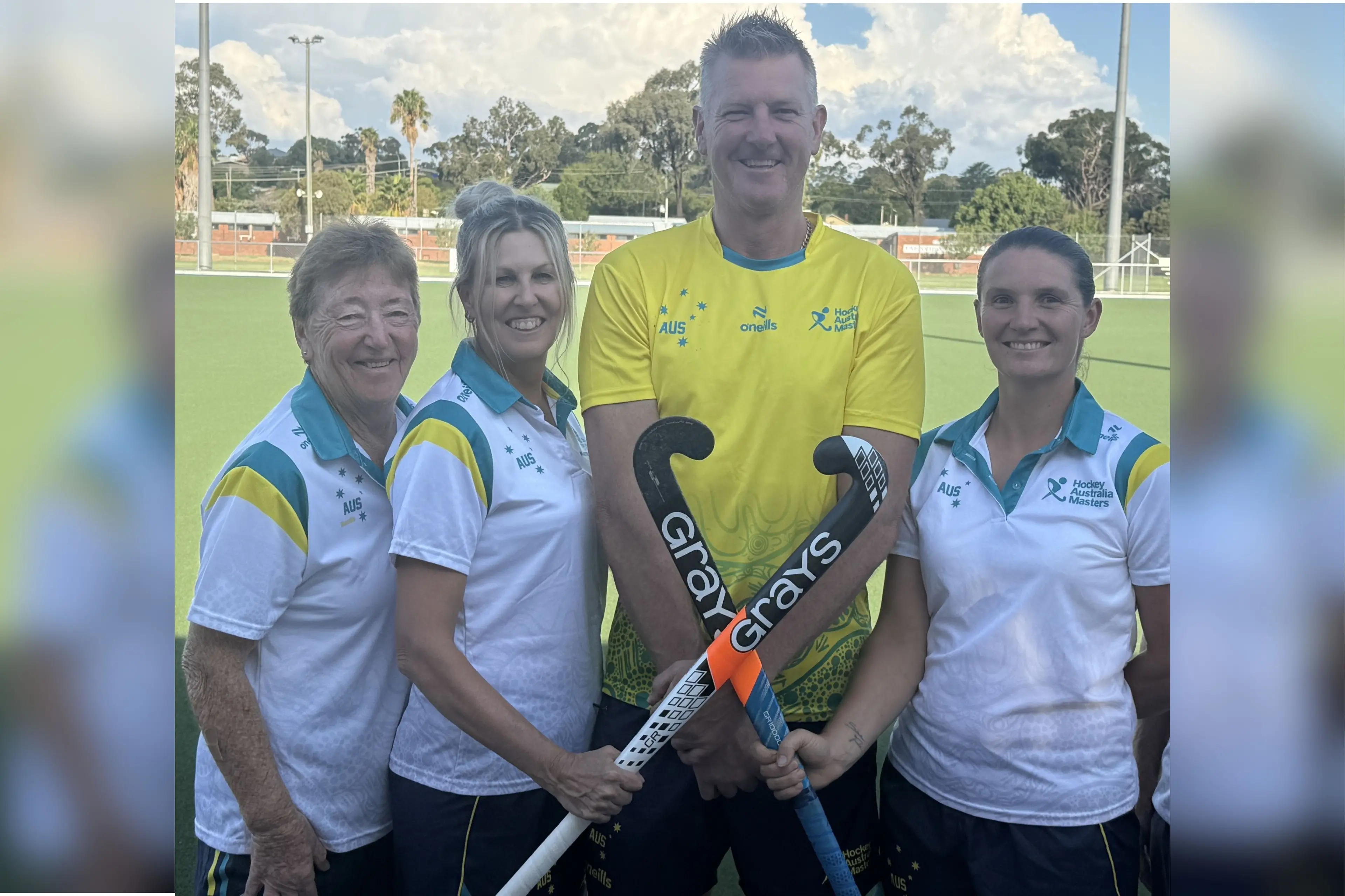 <p>Maureen Massey (Over 70s), Denise Gersbach (Over 50s), Ian Westcott (Over 50s) and Casey Miles (Over 35s) will represent Australia at the Masters Hockey World Cup in July and August.</p>\\n