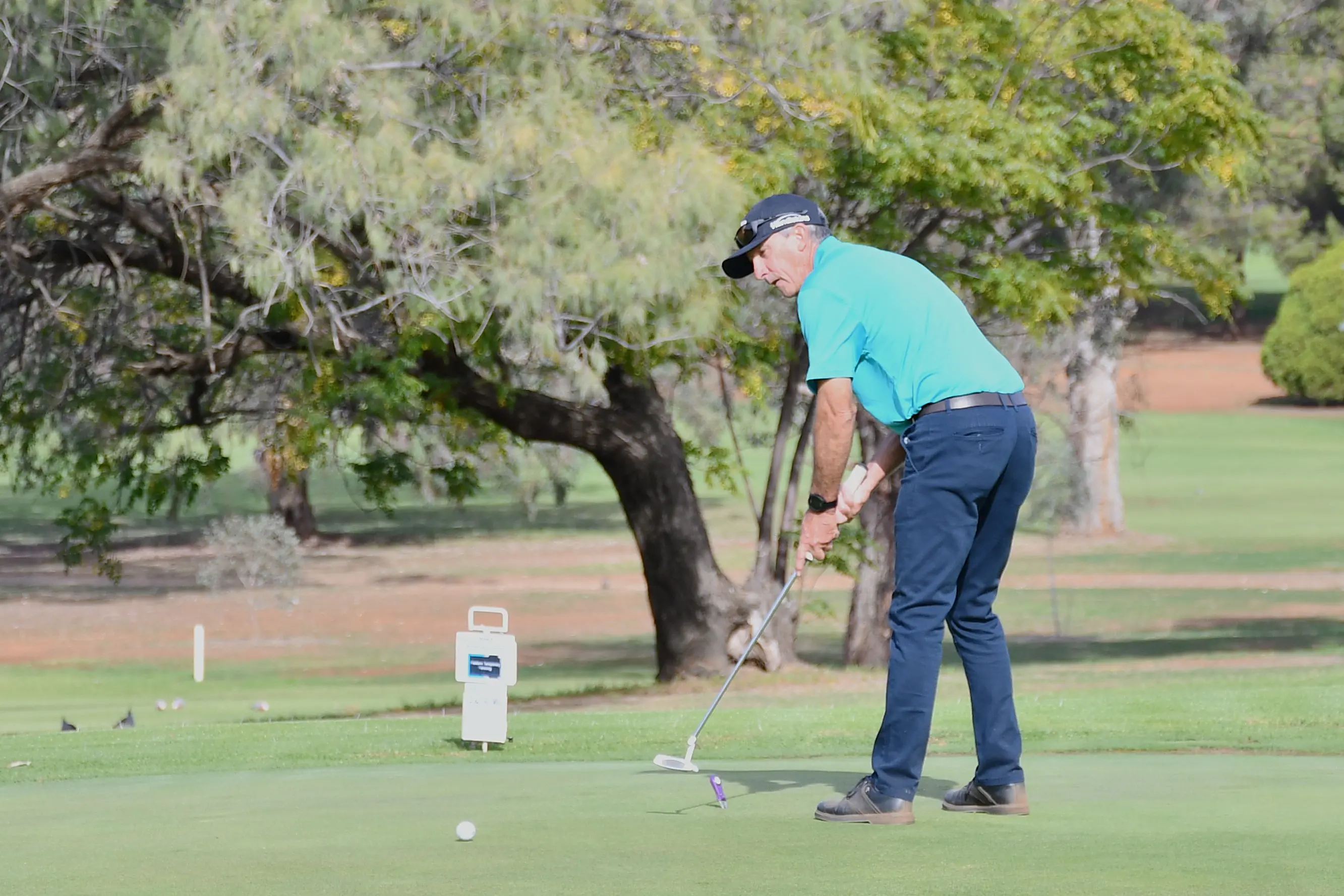 <p>Trevor Chatman (pictured) and partner Craig Dunn were the best in the Fourball on Saturday with a 45 point haul. PHOTO: Jenny Kingham</p>\\n