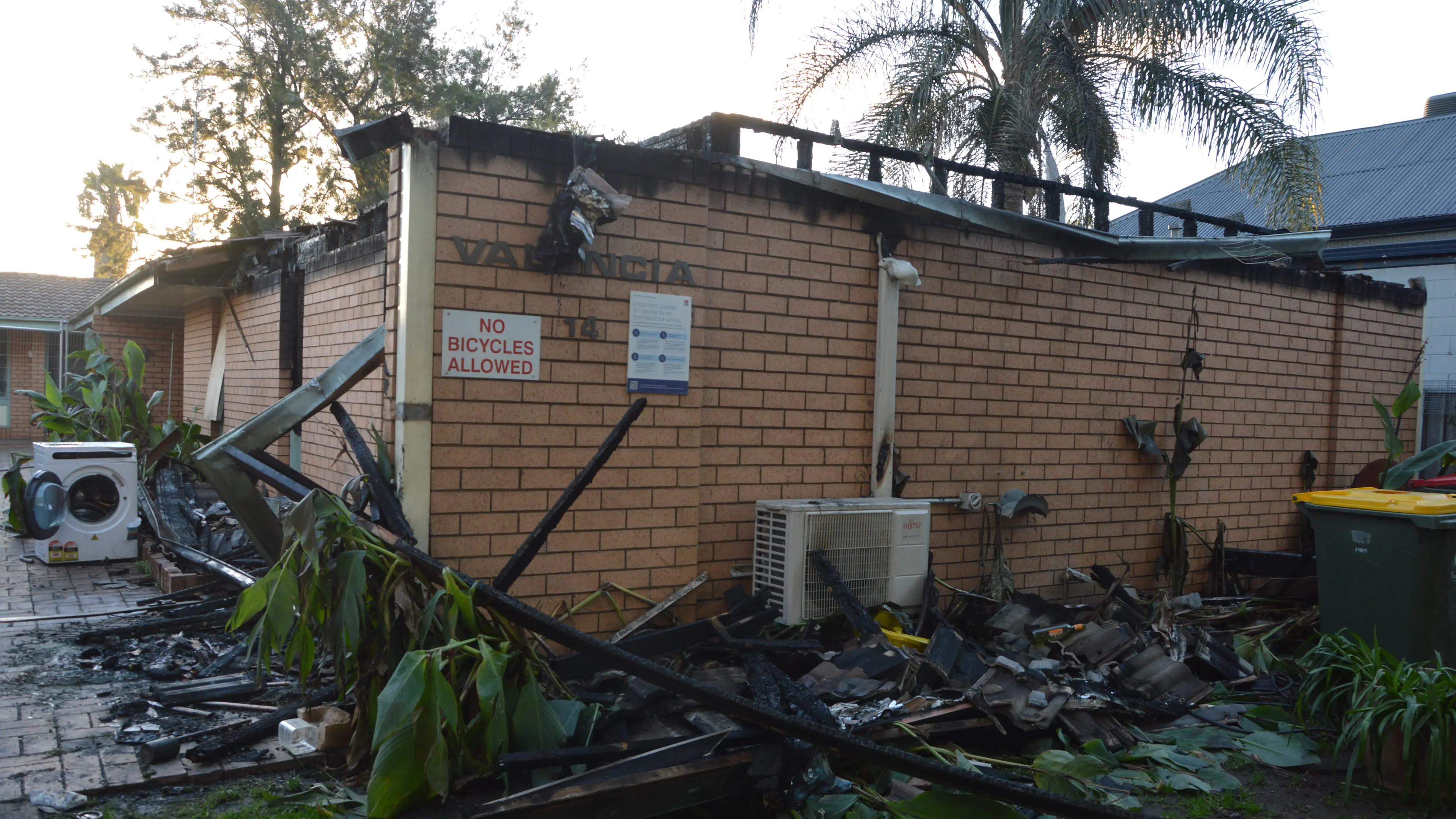 Welcome Street unit gutted by fire