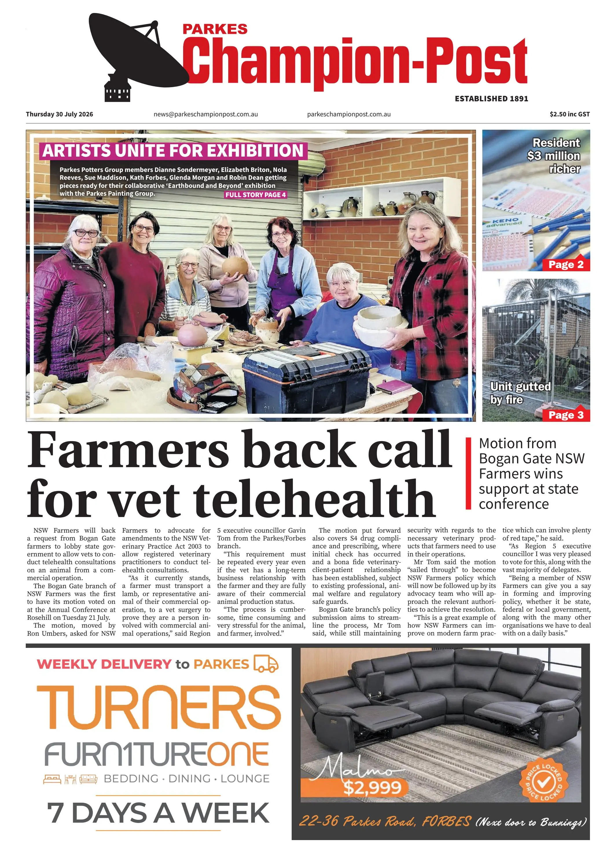 Parkes Champion Post, Thursday 30 July 2026
