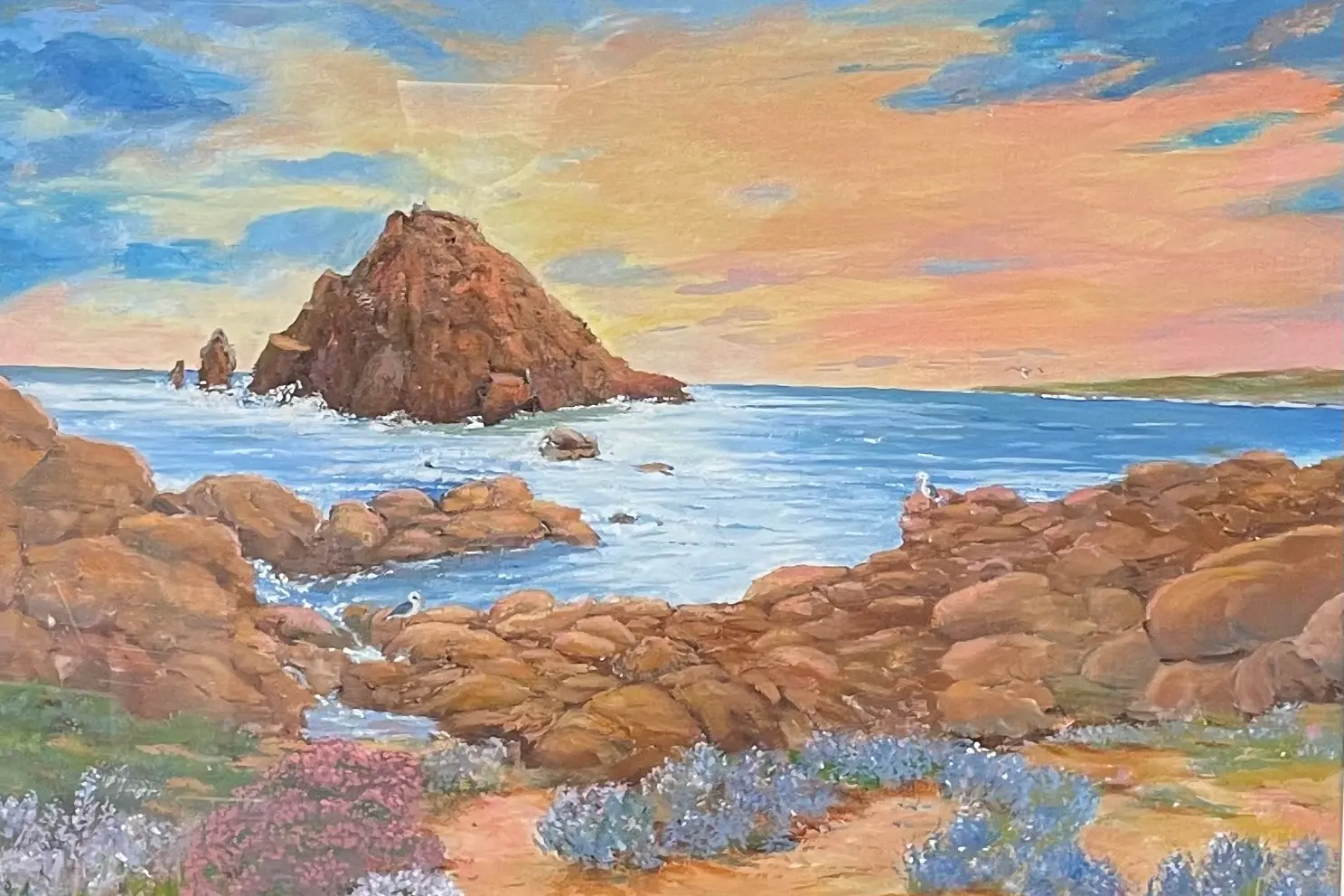 <p>Earthbound and Beyond art exhibition opens this Friday night and runs until Saturday 5 September. This artwork is by Parkes Painting Group member Allan Wright.</p>\\n
