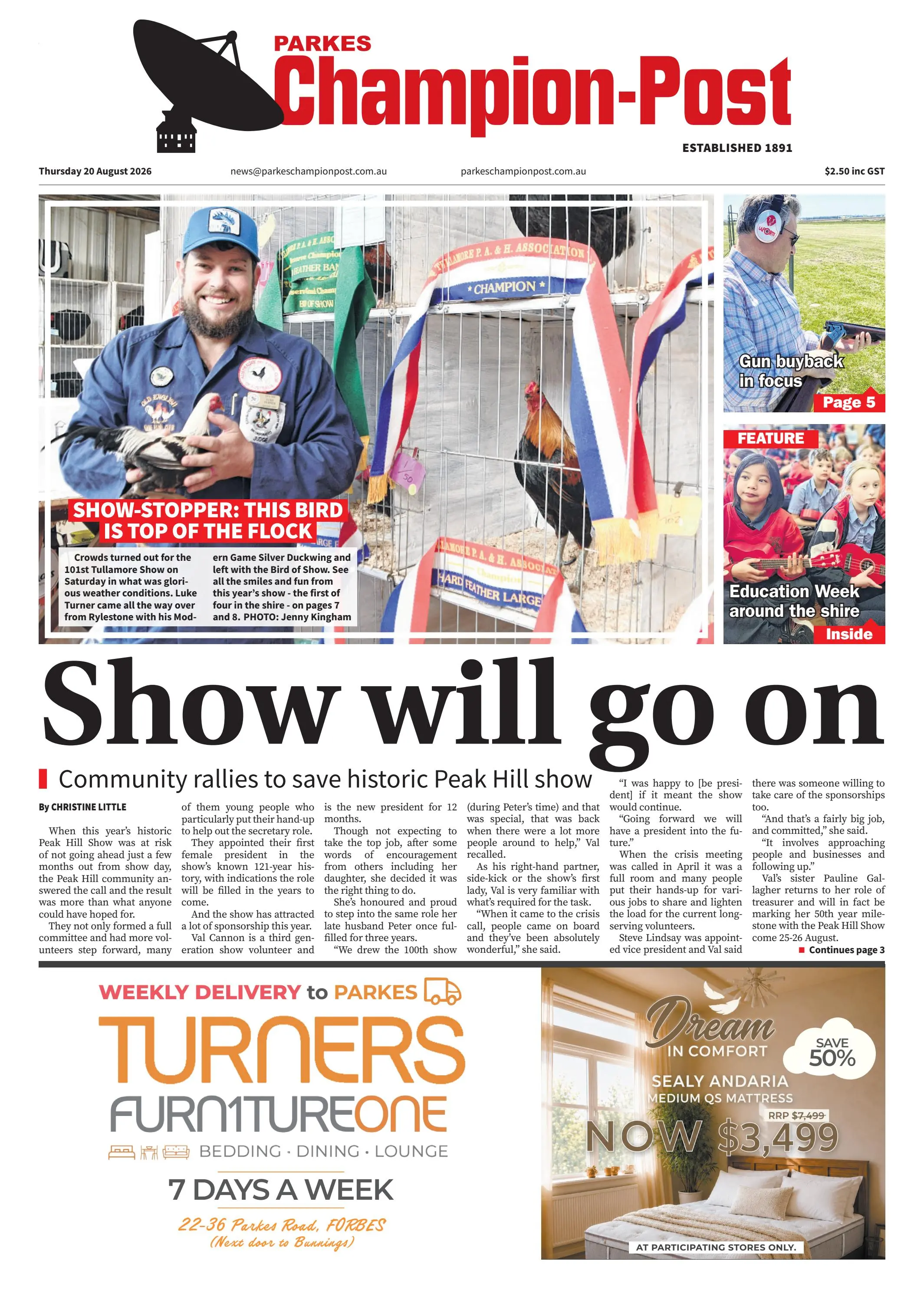 Parkes Champion-Post, Thursday, August 20, 2026