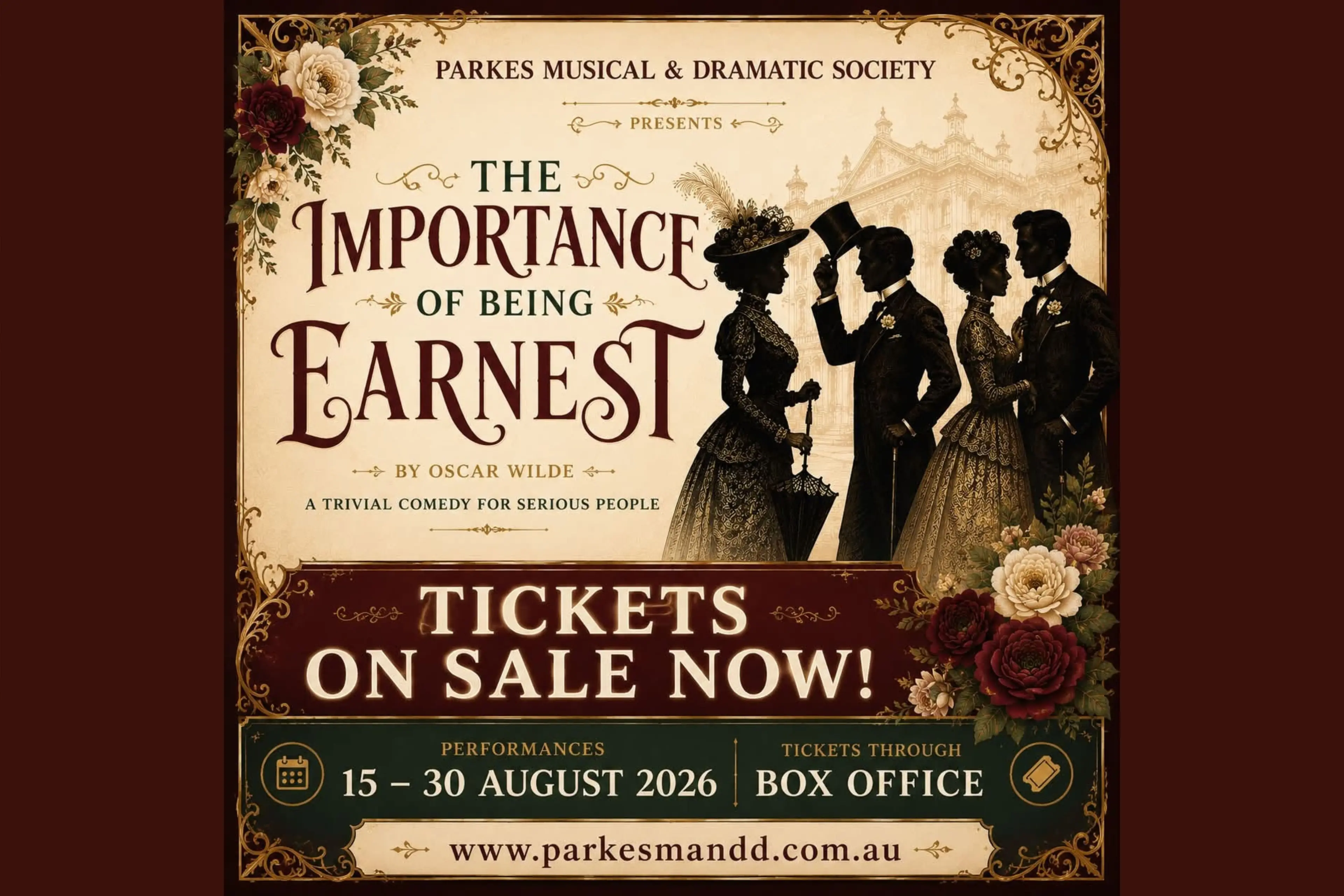 <p>The Importance of Being Earnest is coming to the Little Theatre from 15-30 August.</p>\\n
