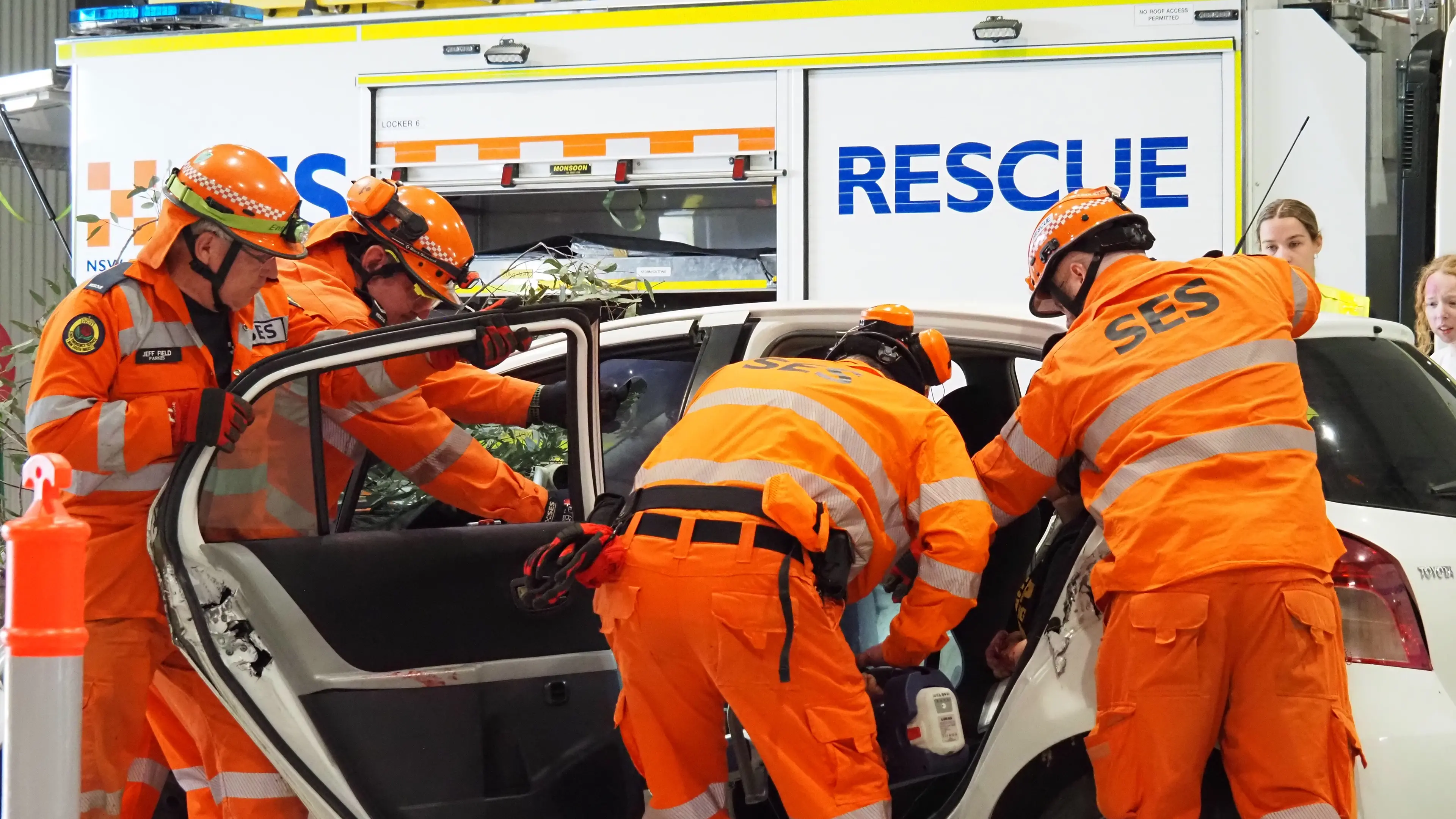 Mock crash drives home road safety message