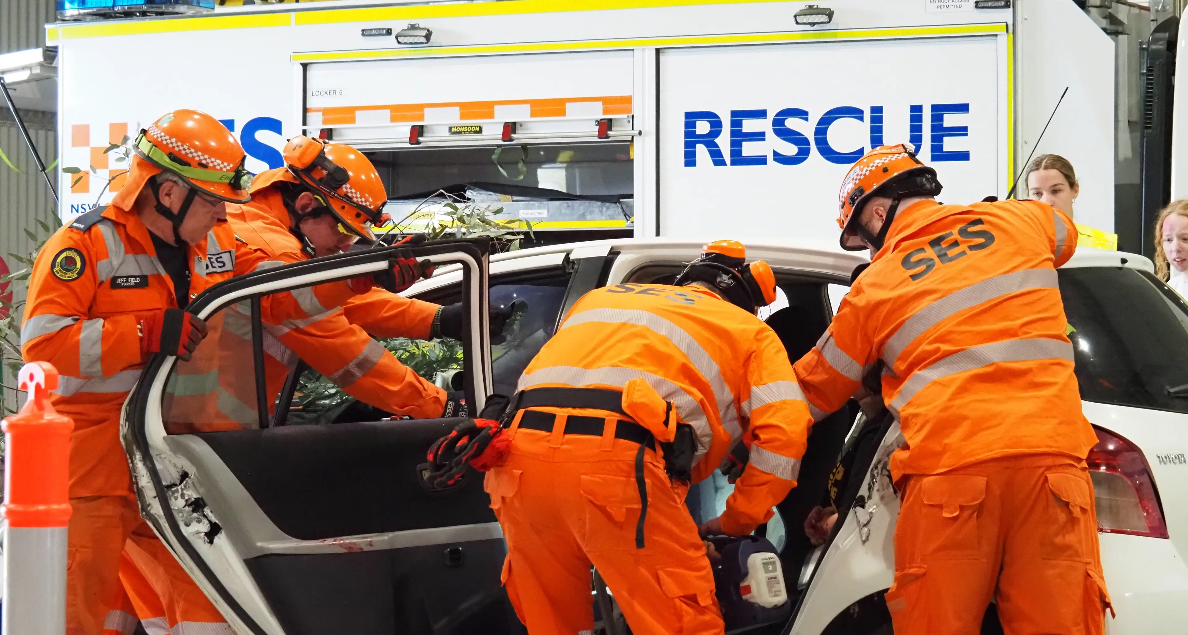 Mock crash drives home road safety message