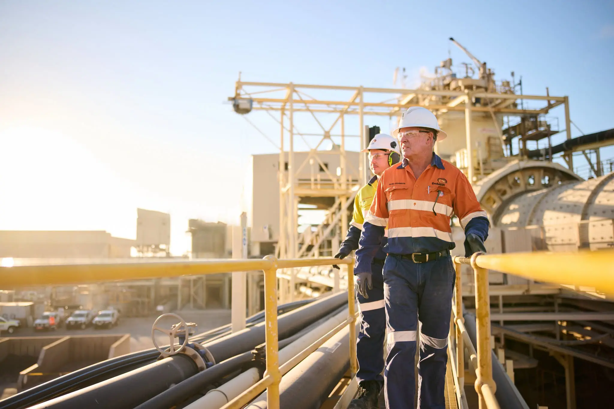 <p>Just another day at Northparkes Operations for David Stevenson and his colleague.</p>\\n