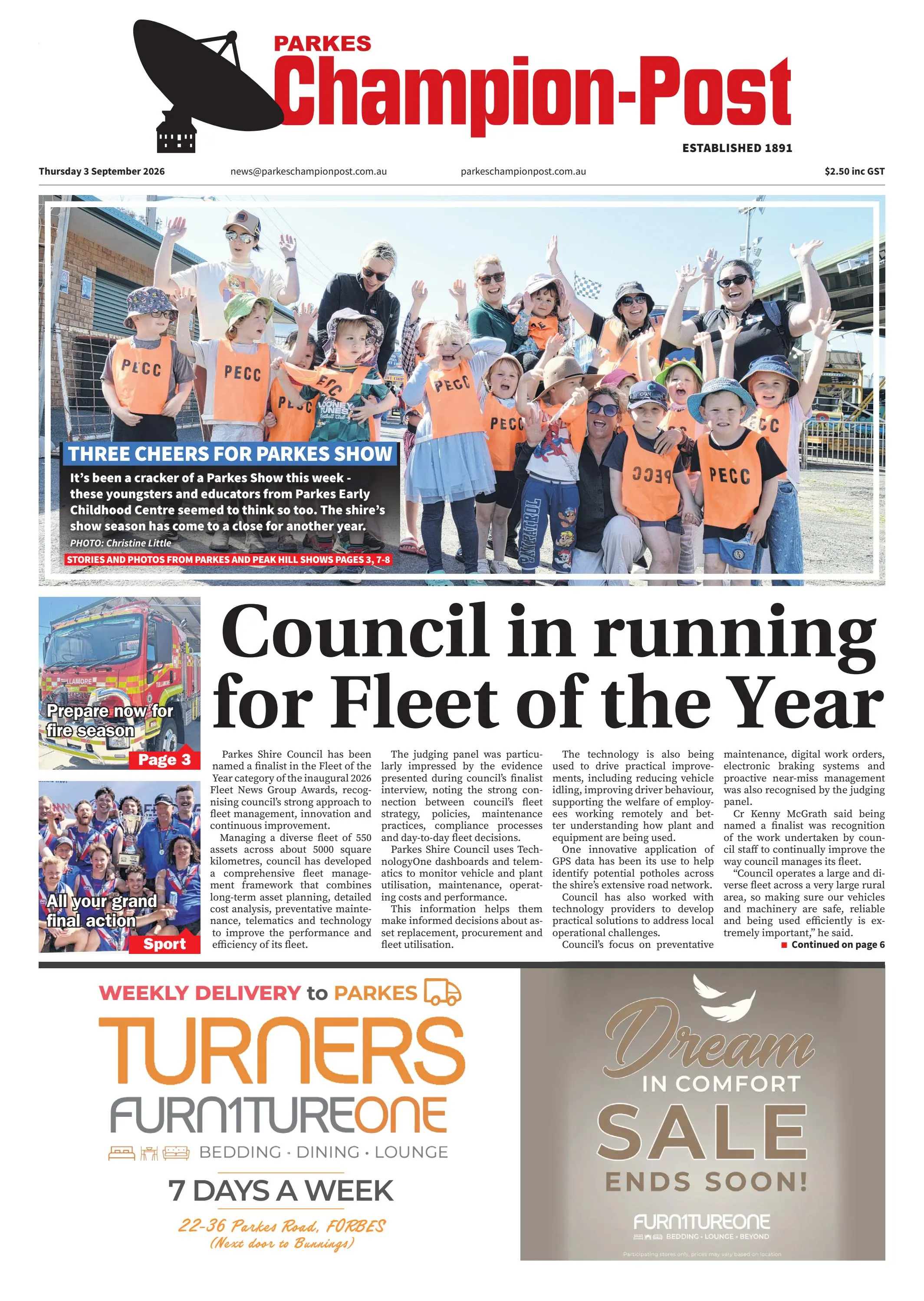 Canowindra News, Thursday, 3 September, 2026