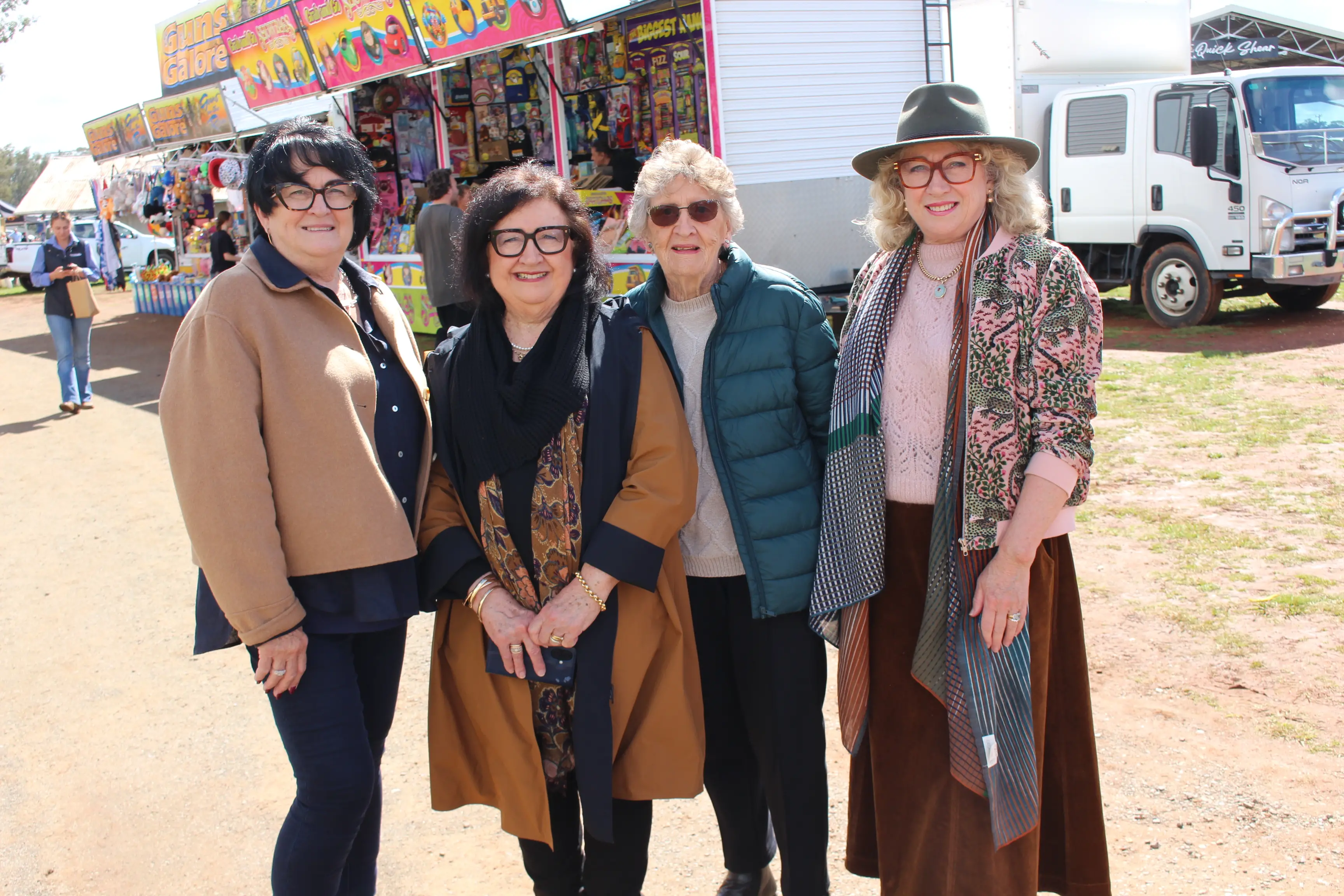 <p>Tanya Stanford, Deborah Hare, Beverley Elliott and Kerrie Cannon were enjoying the day out the show. PHOTOS: Brendan McCool</p>\\n