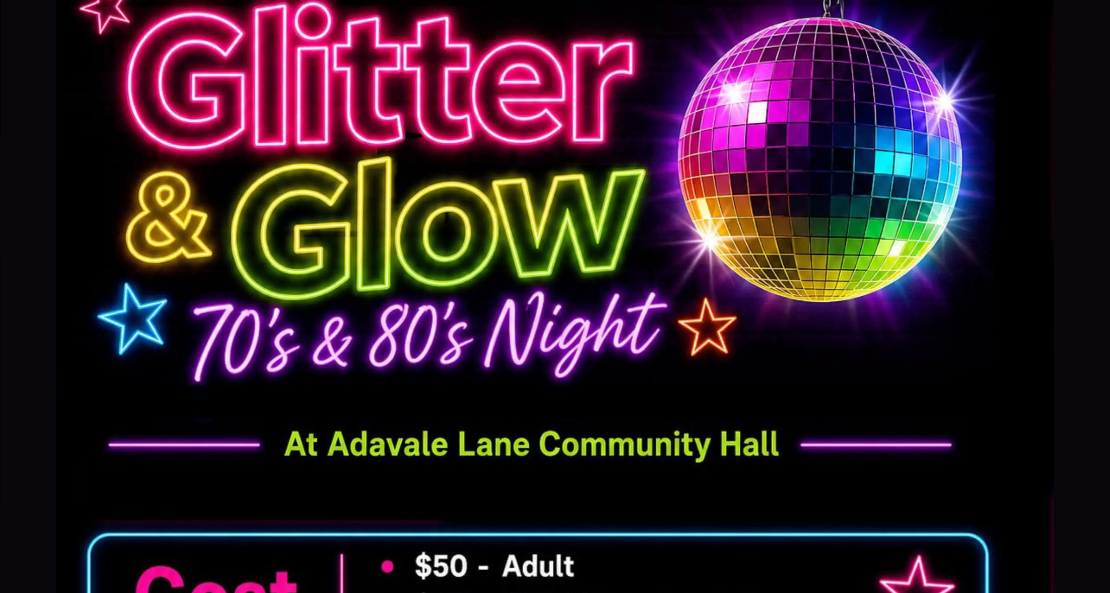 Adavale Lane hall will glitter and glow