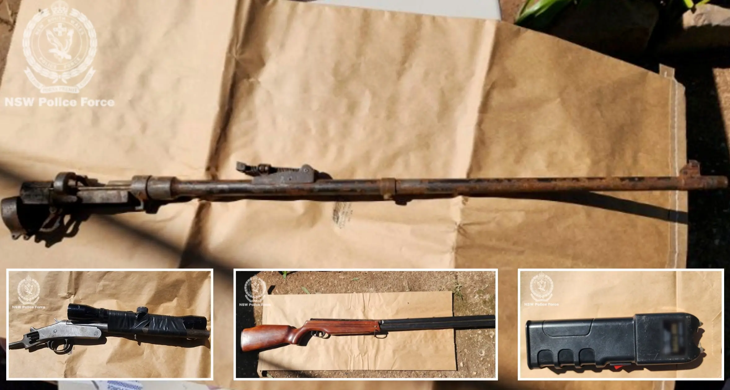Police allegedly seize firearms, cannabis in compliance check