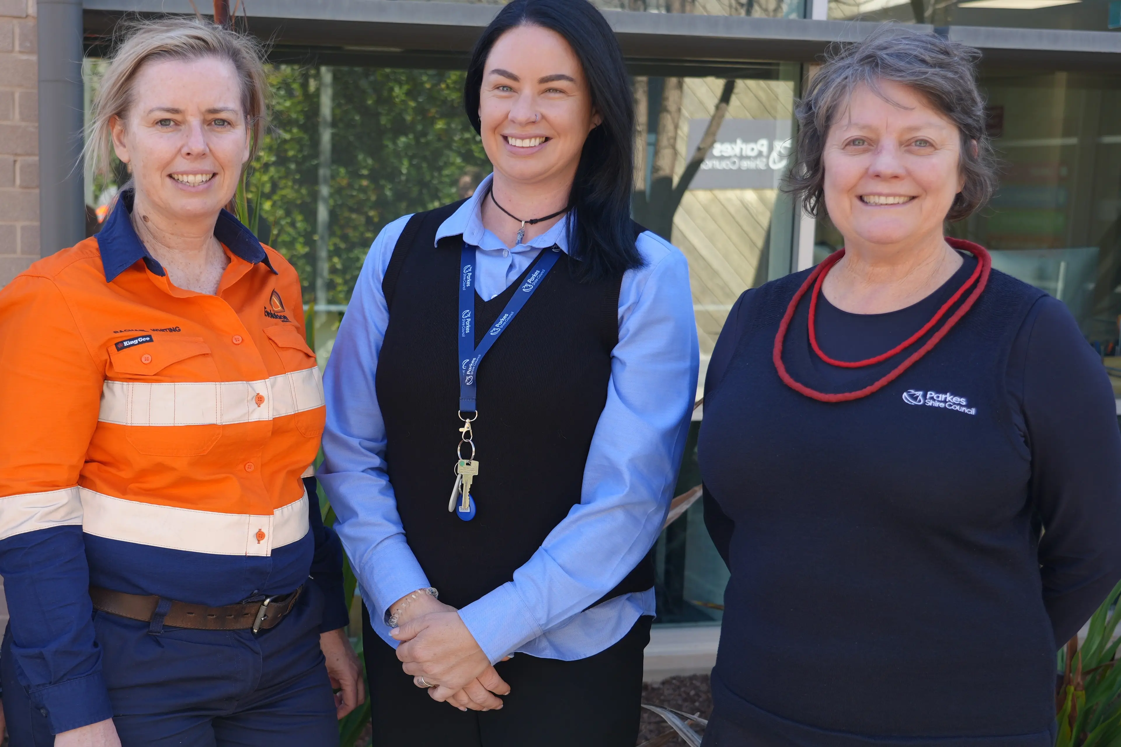 <p>Evolution Mining Northparkes Operations\\' sustainability manager Rachael Whiting and Parkes Shire Council\\'s cultural, education and library services manager Kerryn Jones (right) welcome new youth officer Leanne Rawlings (centre).</p>\\n
