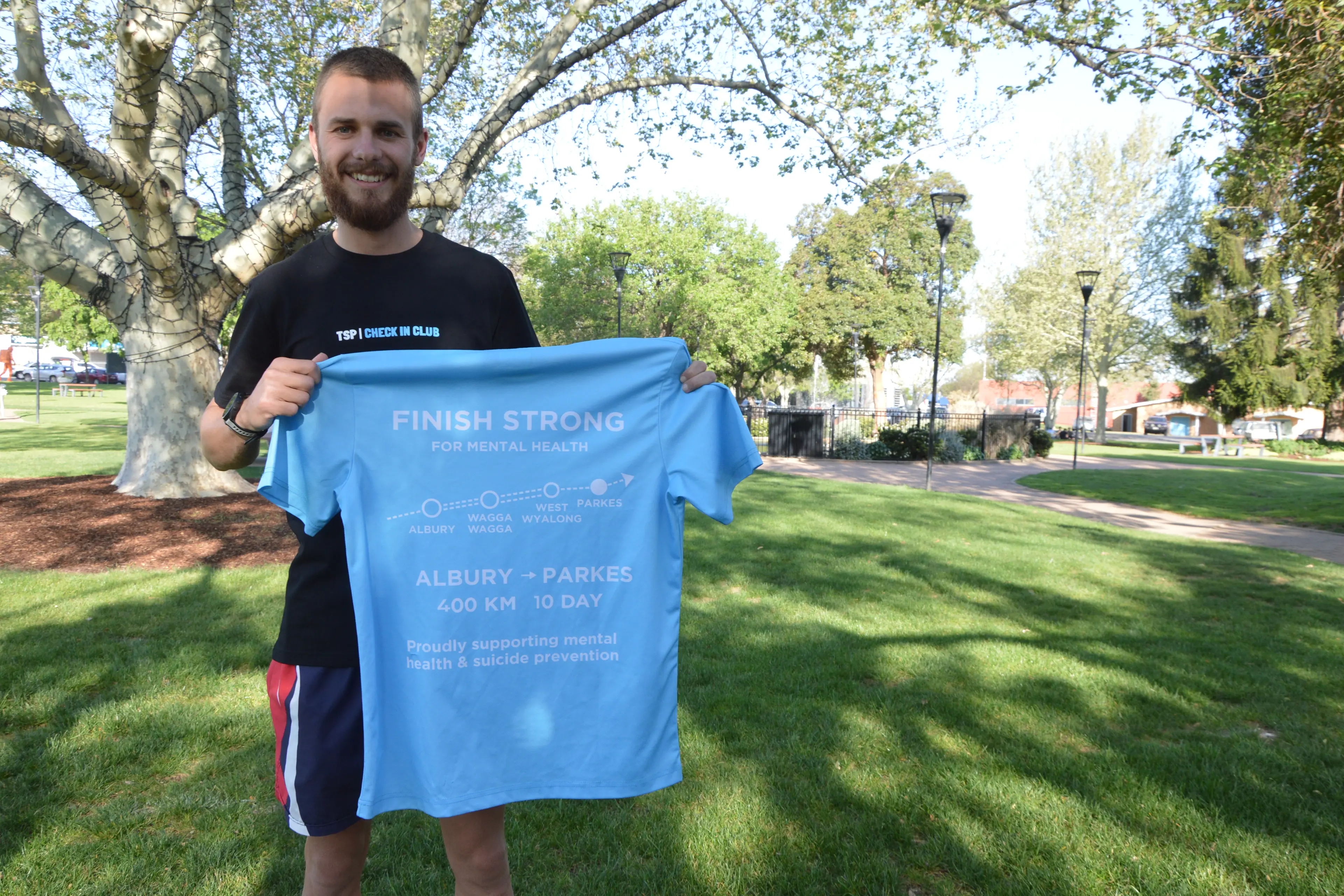 Every step starts a conversation: Parkes man to run a marathon every day for 10 days